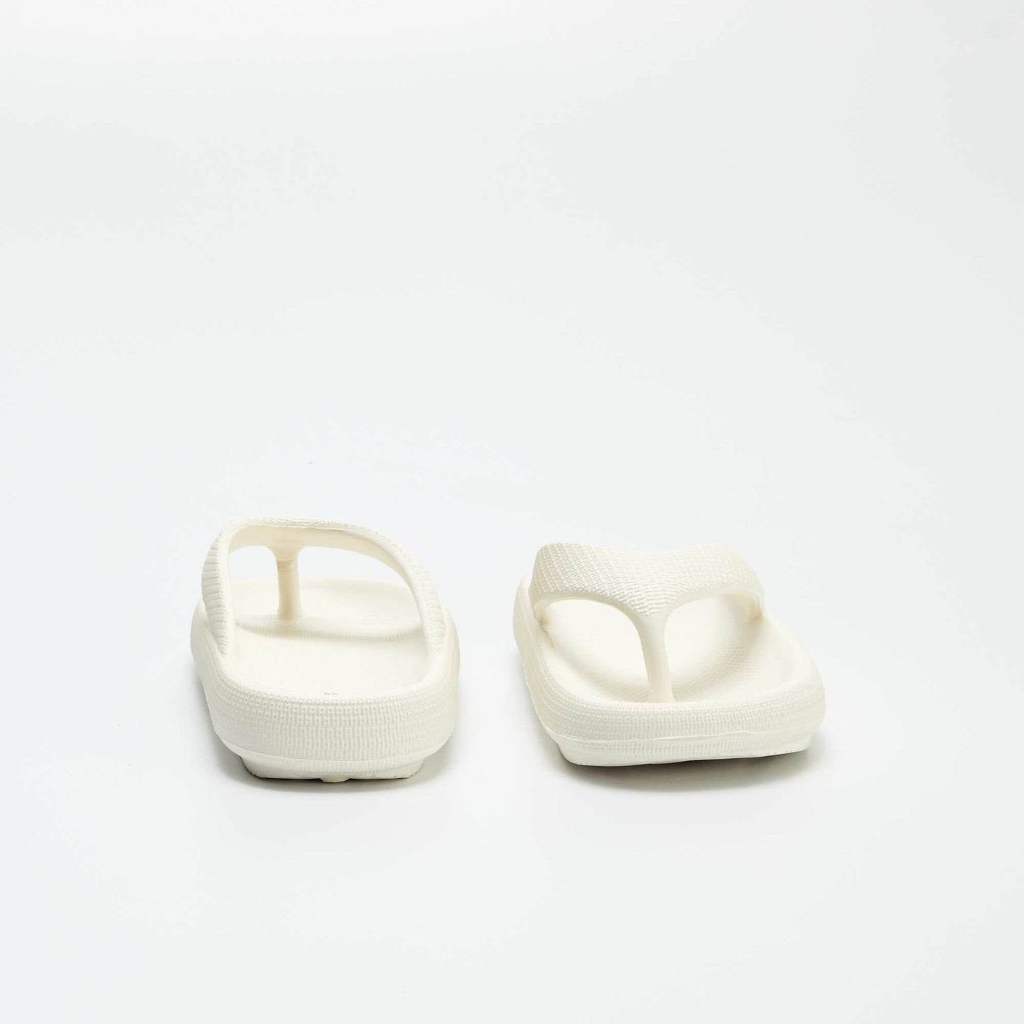 Tongs en semelle chunky Blanc