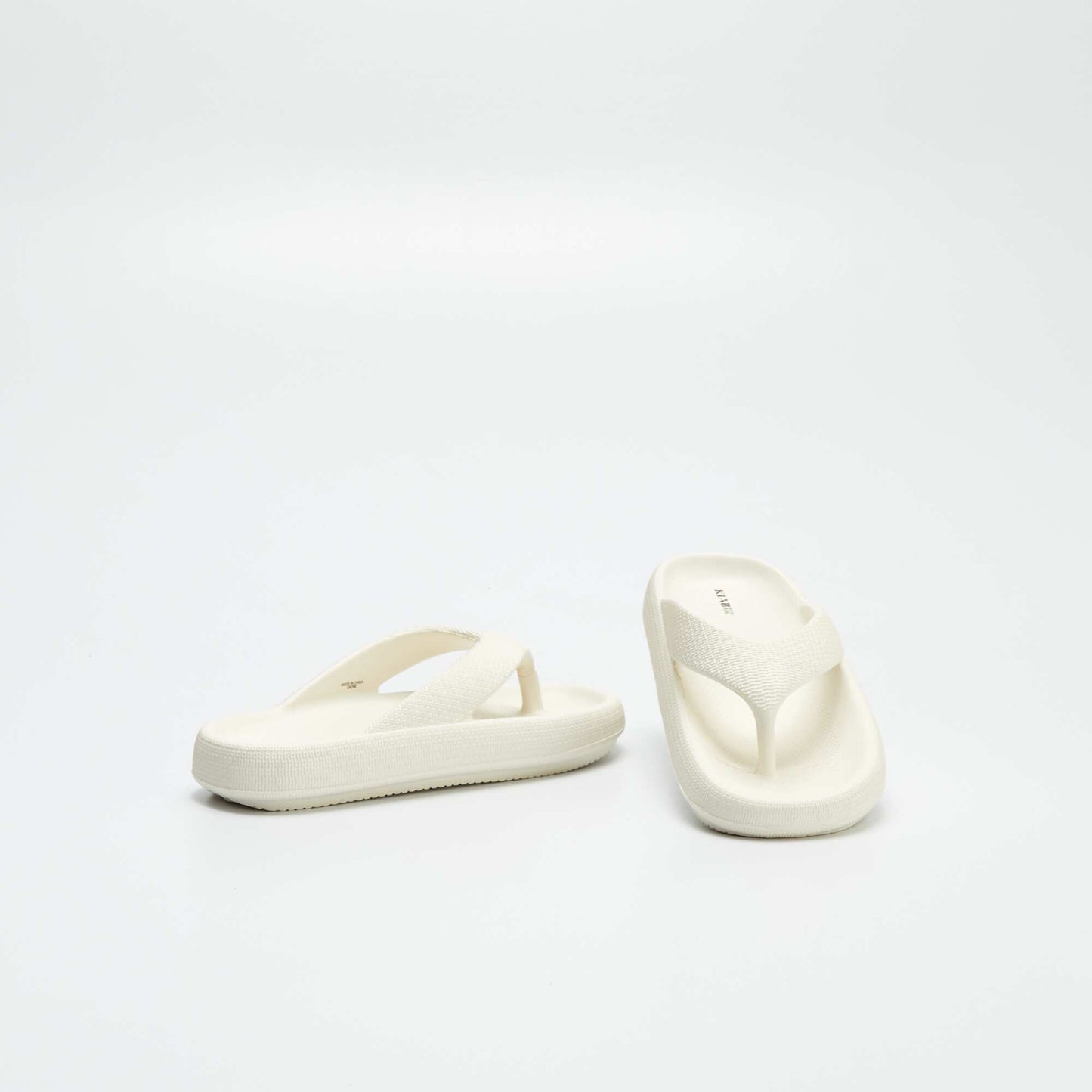 Tongs en semelle chunky Blanc