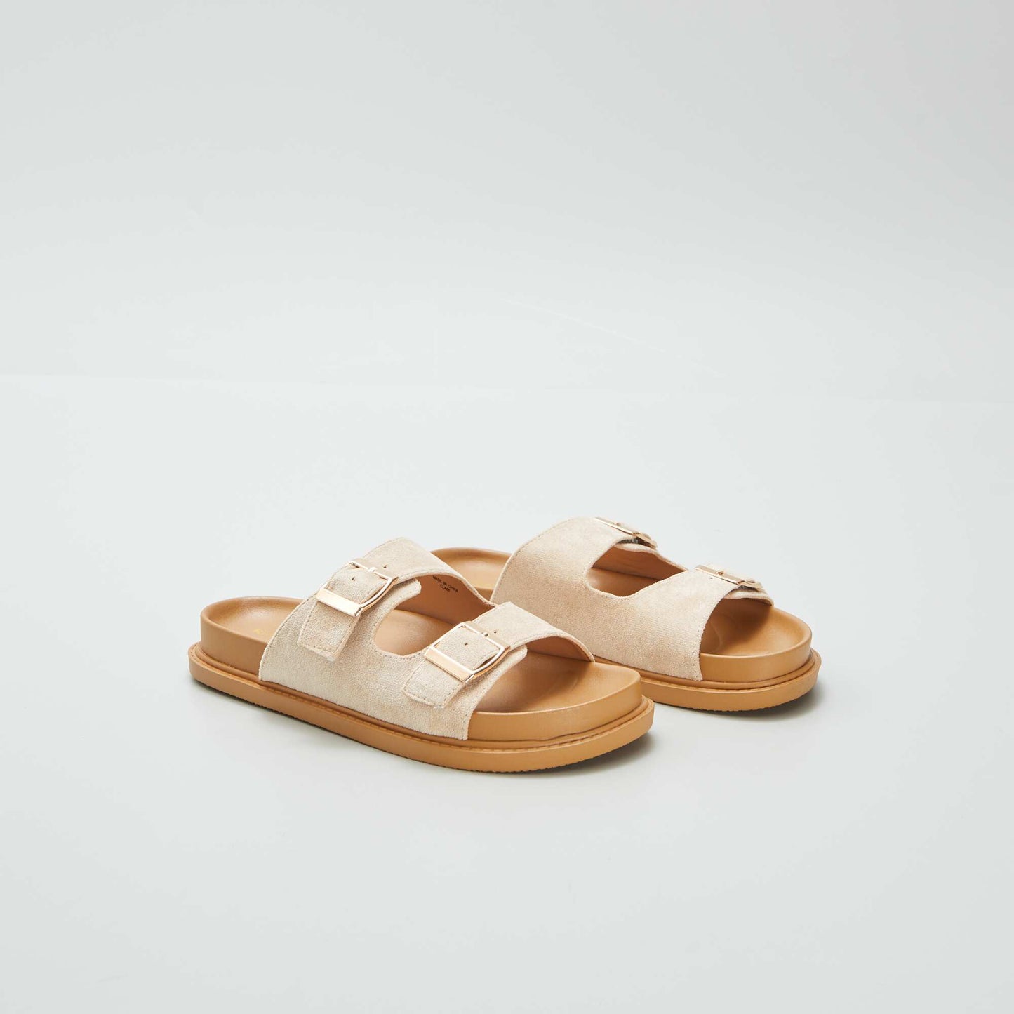 Mules épaisses double bride BEIGE