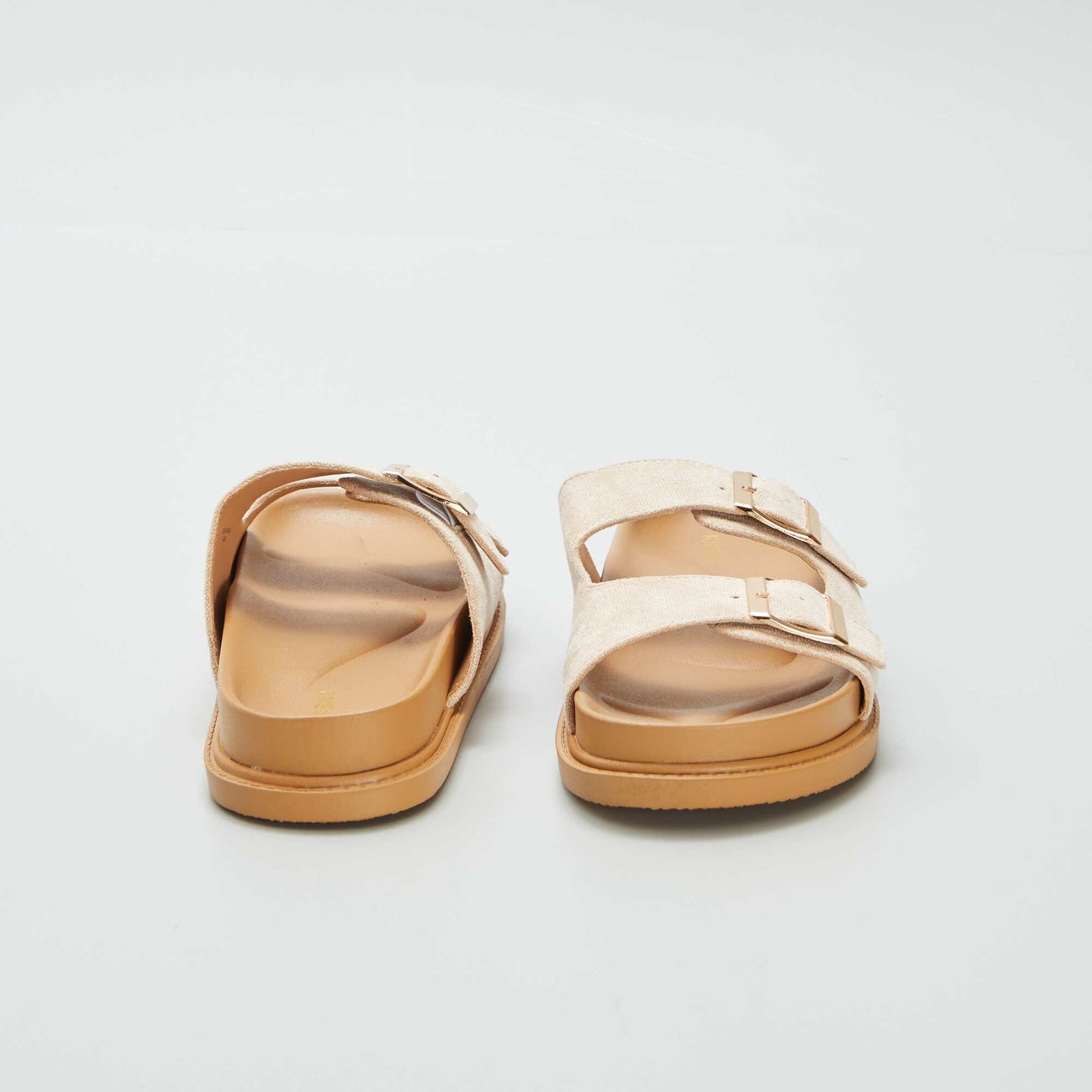 Mules épaisses double bride BEIGE