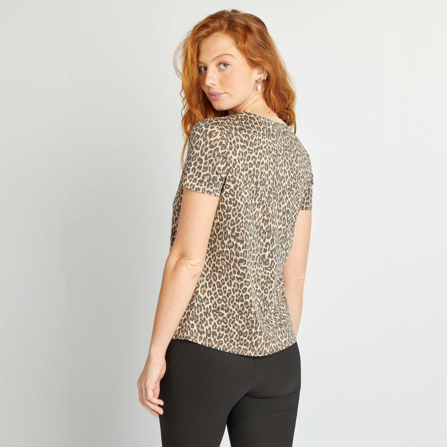 T-shirt imprimé Leopard