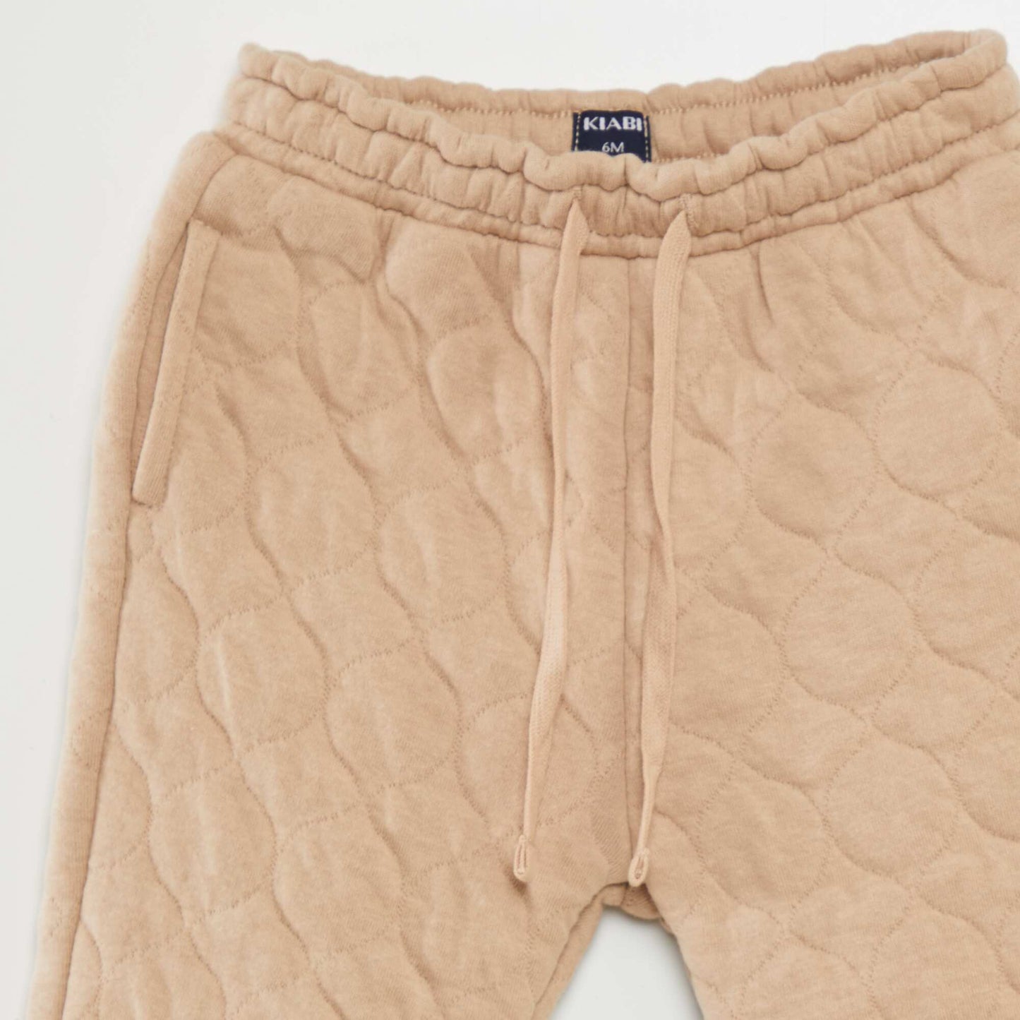 Pantalon jogging matelassé et rembourré Beige
