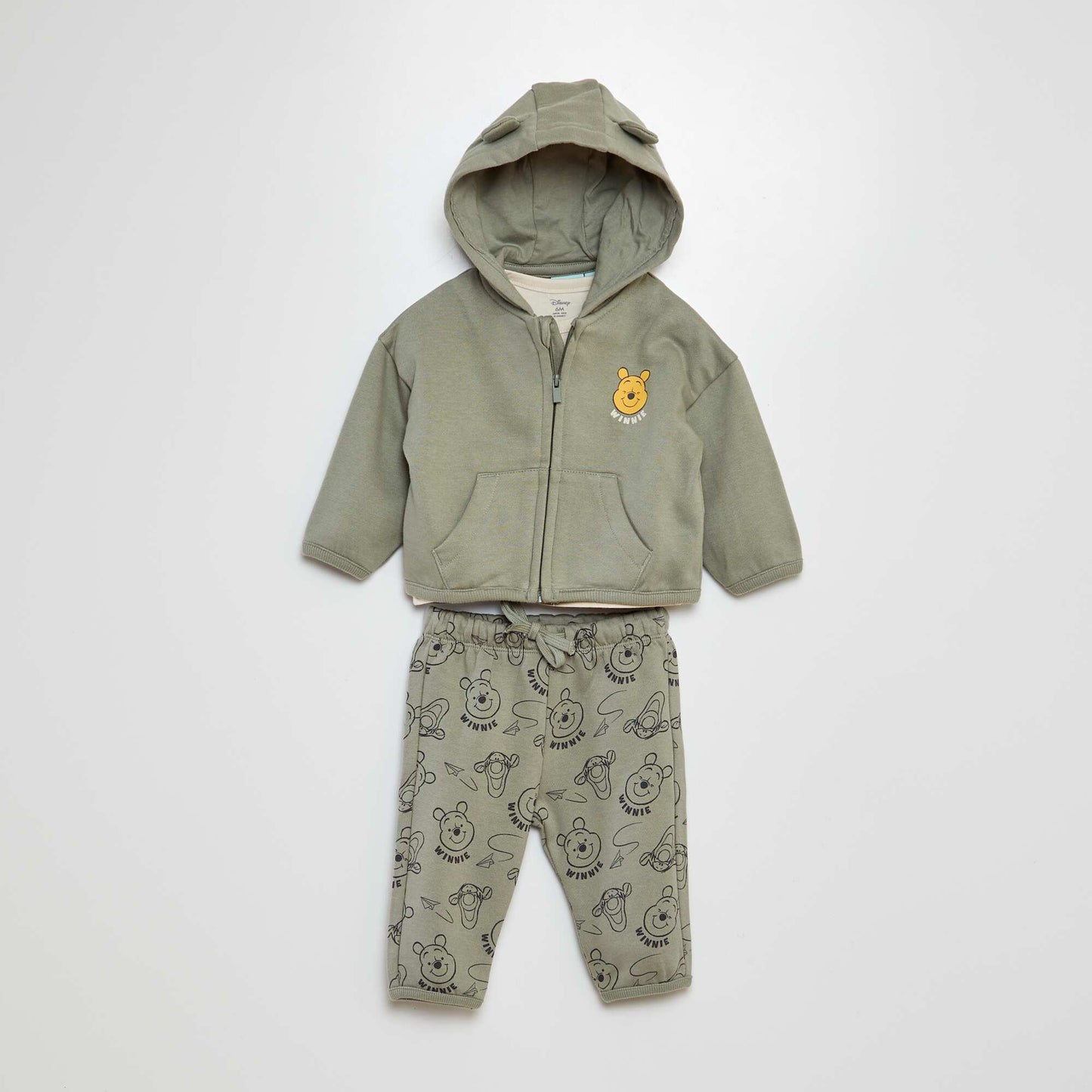 Ensemble sweat + pantalon + t-shirt 'Disney' - 3 pièces VERT