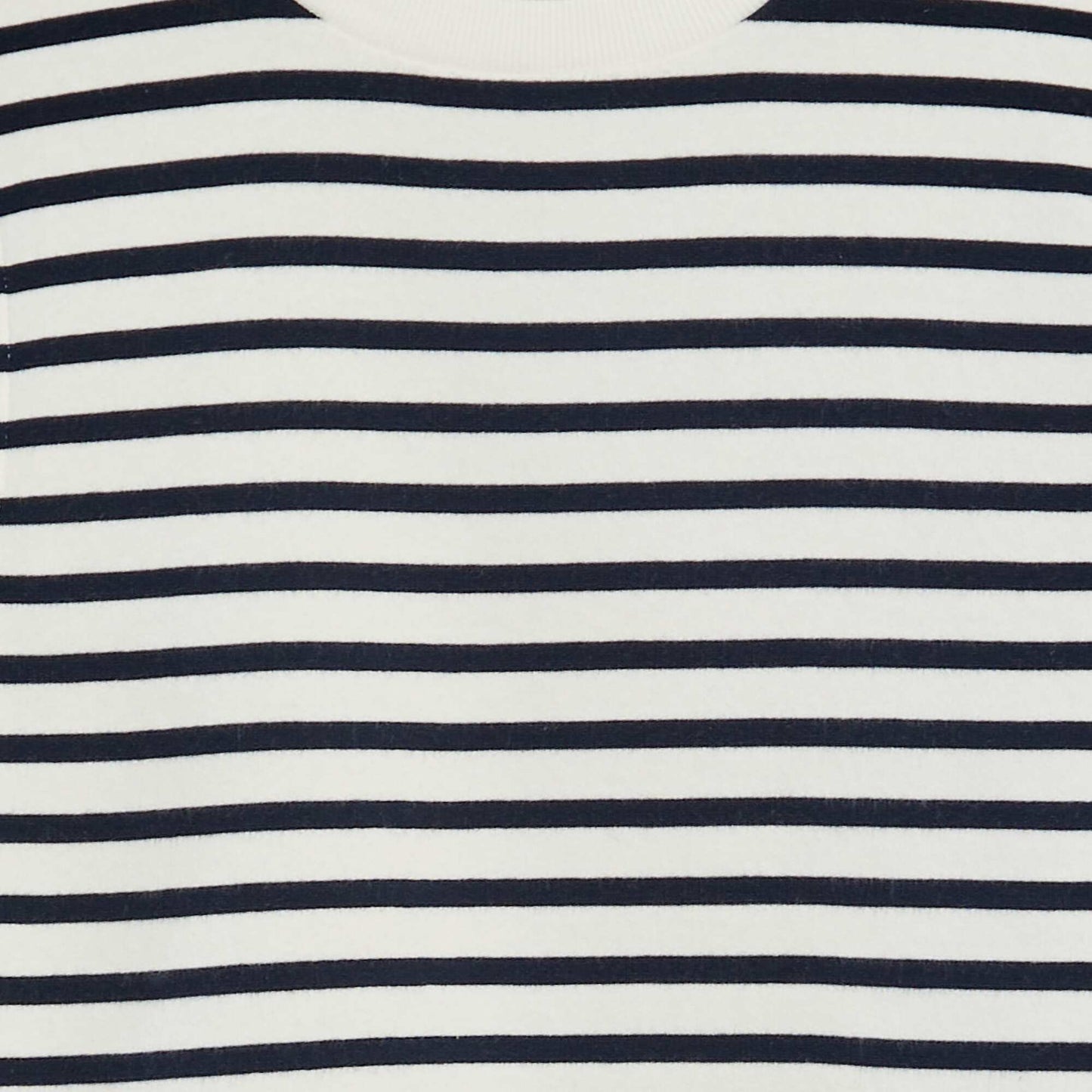 Sweat col rond imprimé BLEU RAYE