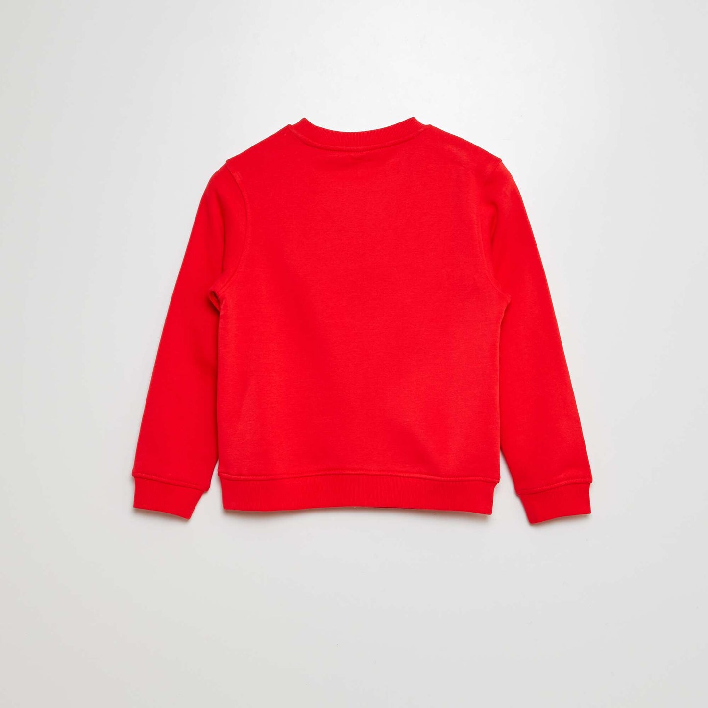 Sweat col rond imprimé ROUGE