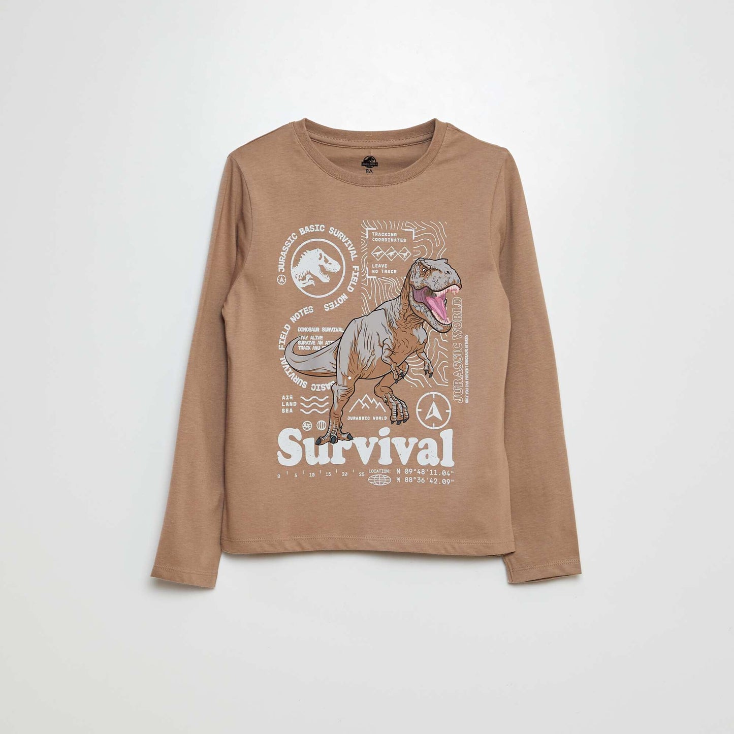Pyjama long 'Jurassic World' - 2 pièces Marron