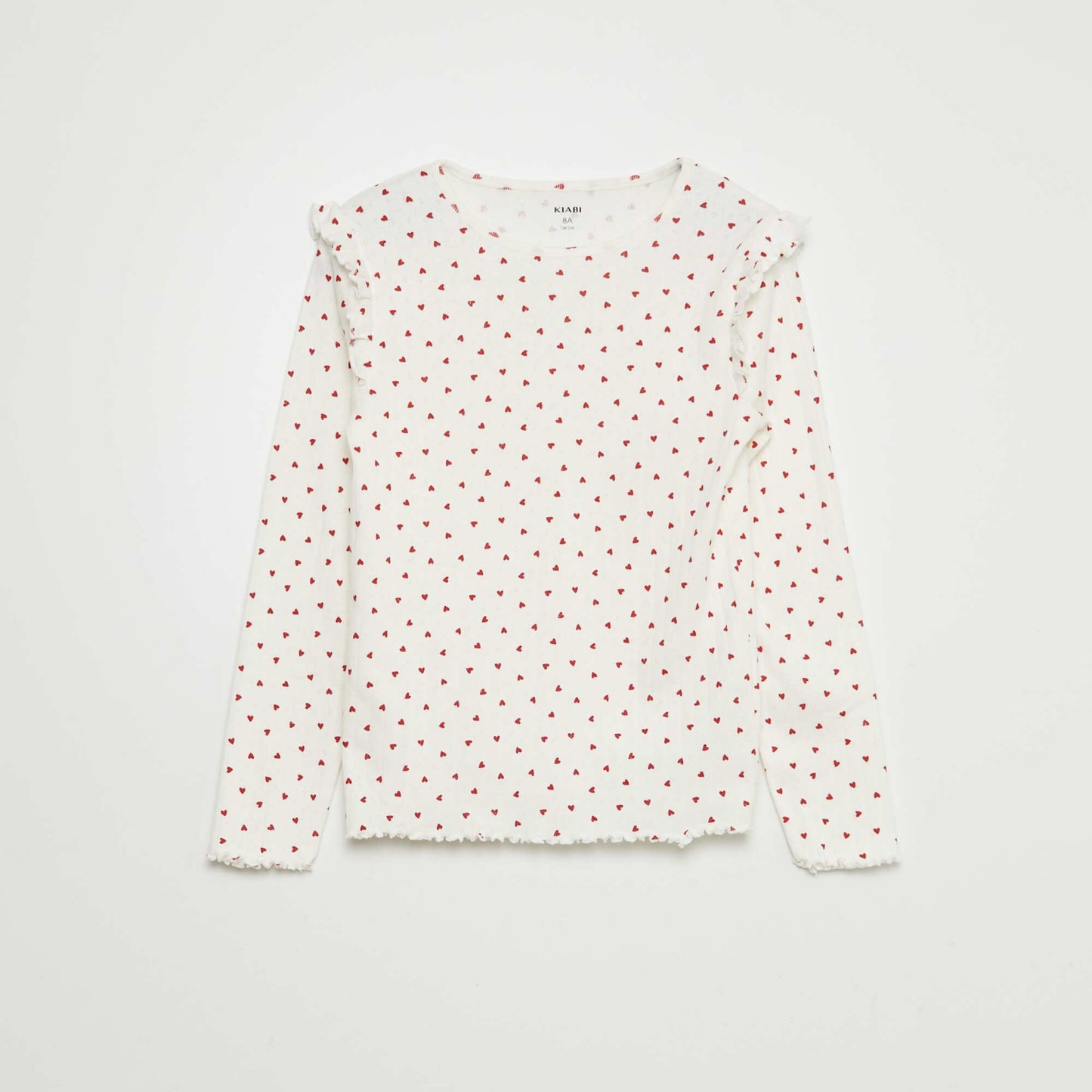Ensemble de pyjama 'cœur' - 2 pièces BLANC/ROUGE