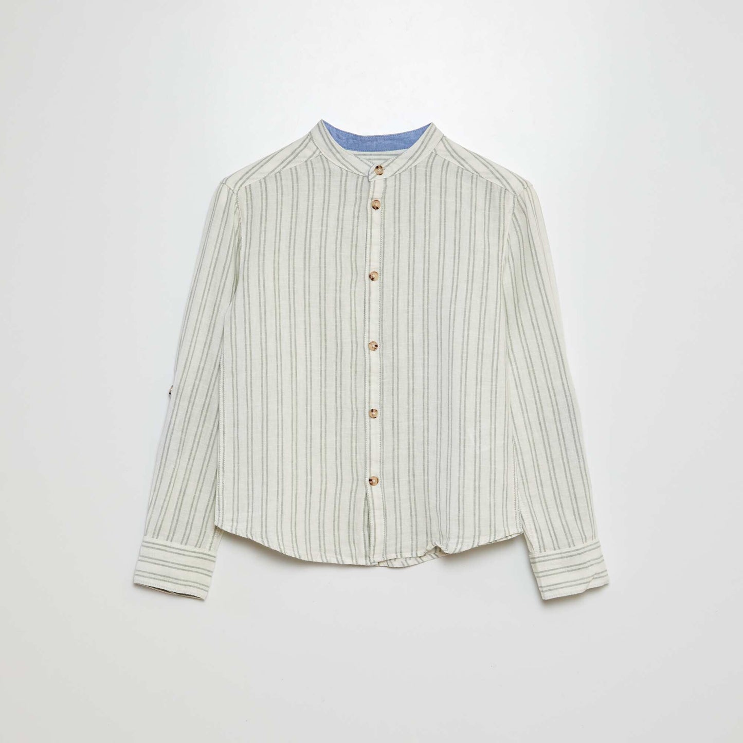 Chemise en lin mélangé BLANC VERT