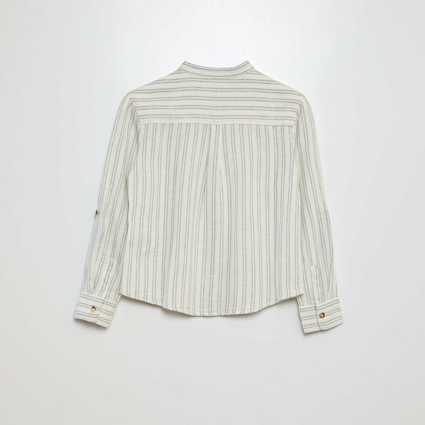 Chemise en lin mélangé BLANC VERT