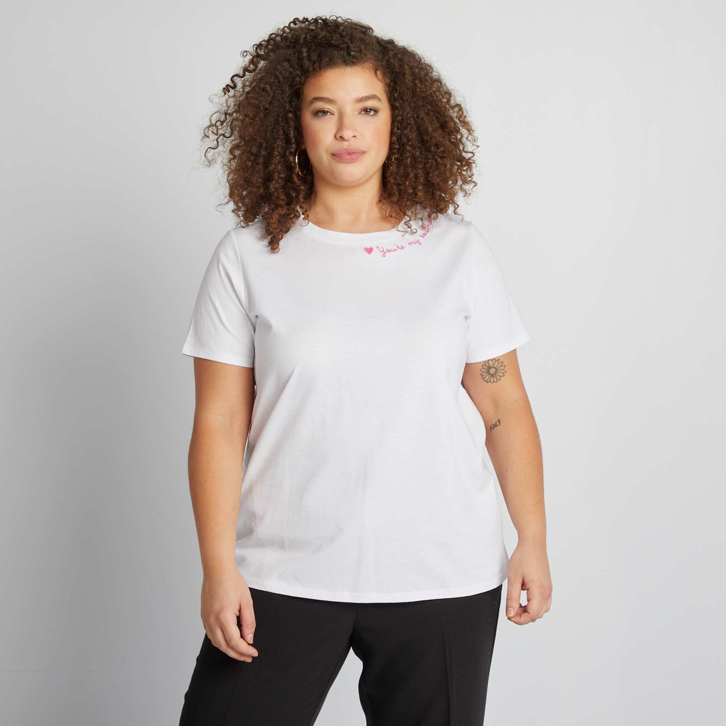 T-shirt à manches courtes - Saint-valentin BLANC