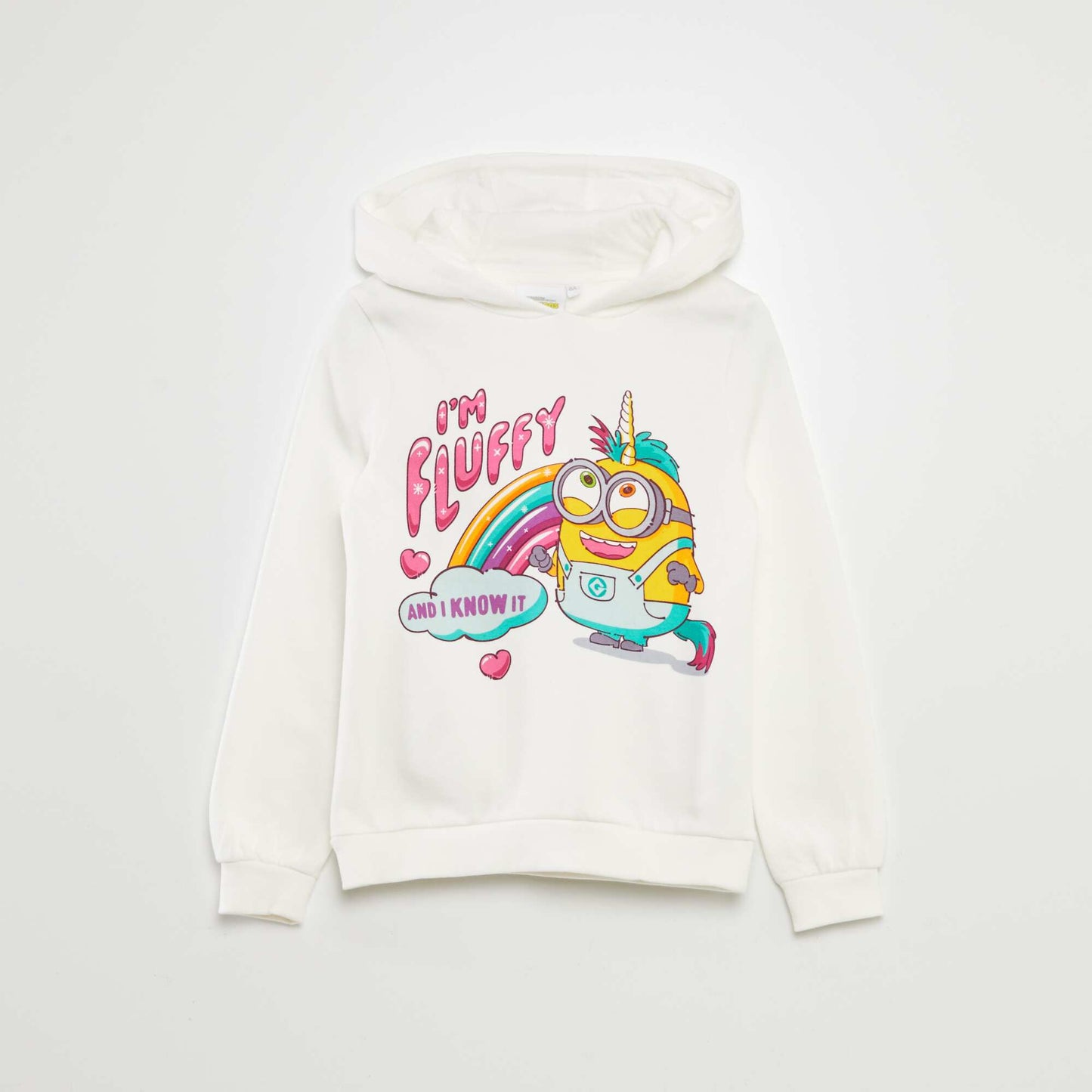 Sweat à capuche 'minions' Blanc