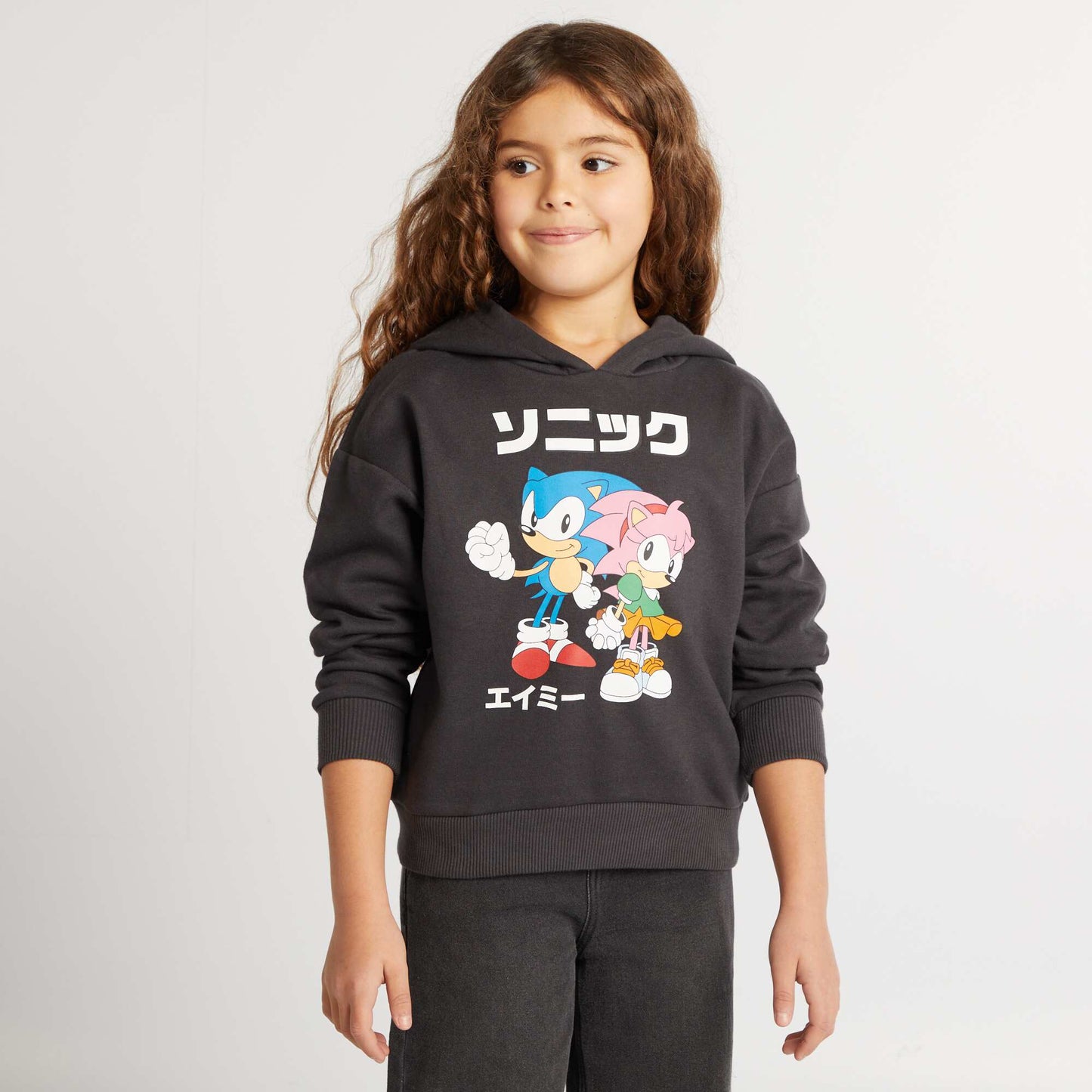 Sweat 'Sonic' 'SEGA' à capuche Noir