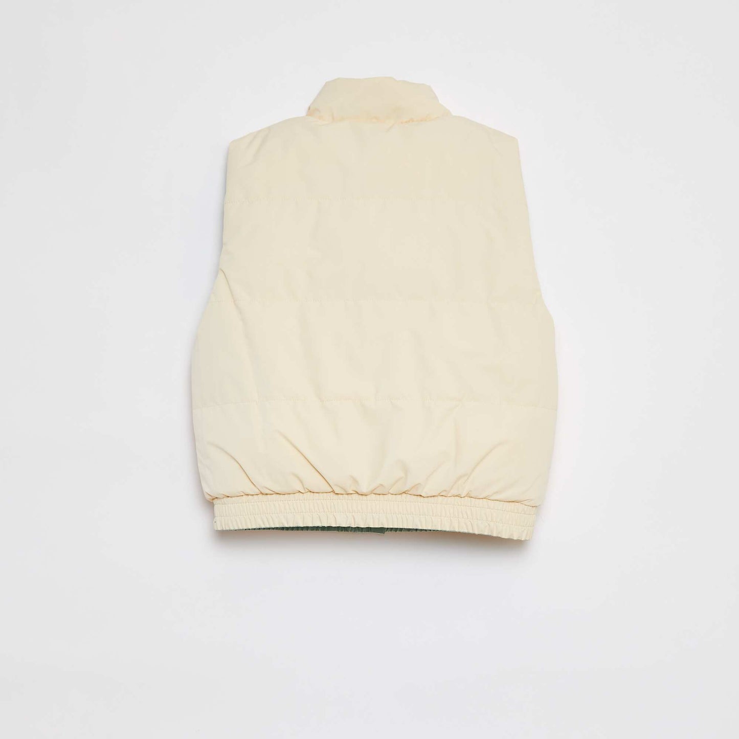 Doudoune puffy sans manches réversible VERT