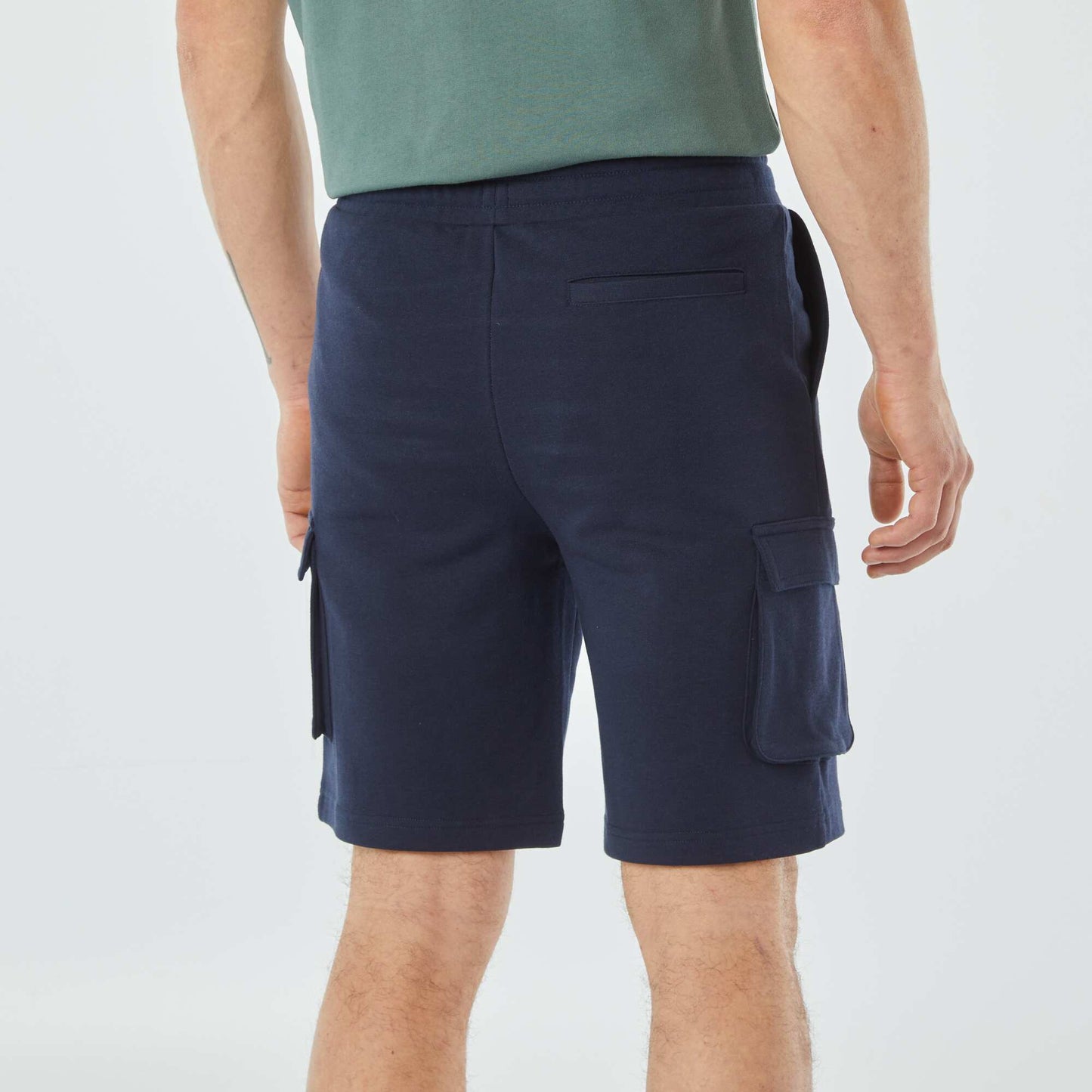 Bermuda multipoches en molleton BLEU