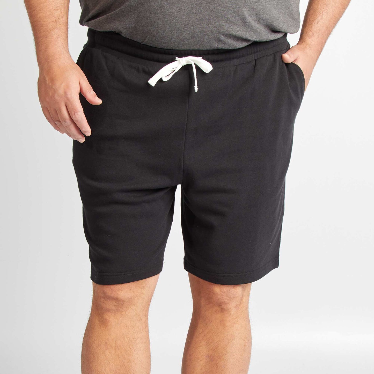 Short en molleton NOIR