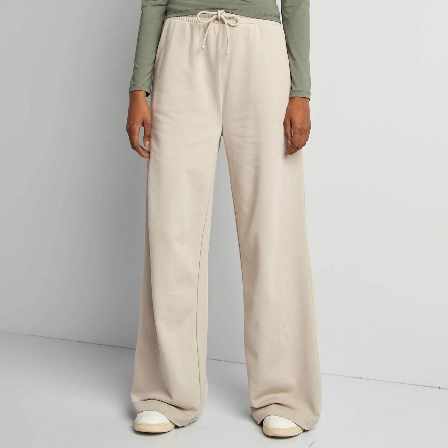 Jogging large uni BLANC