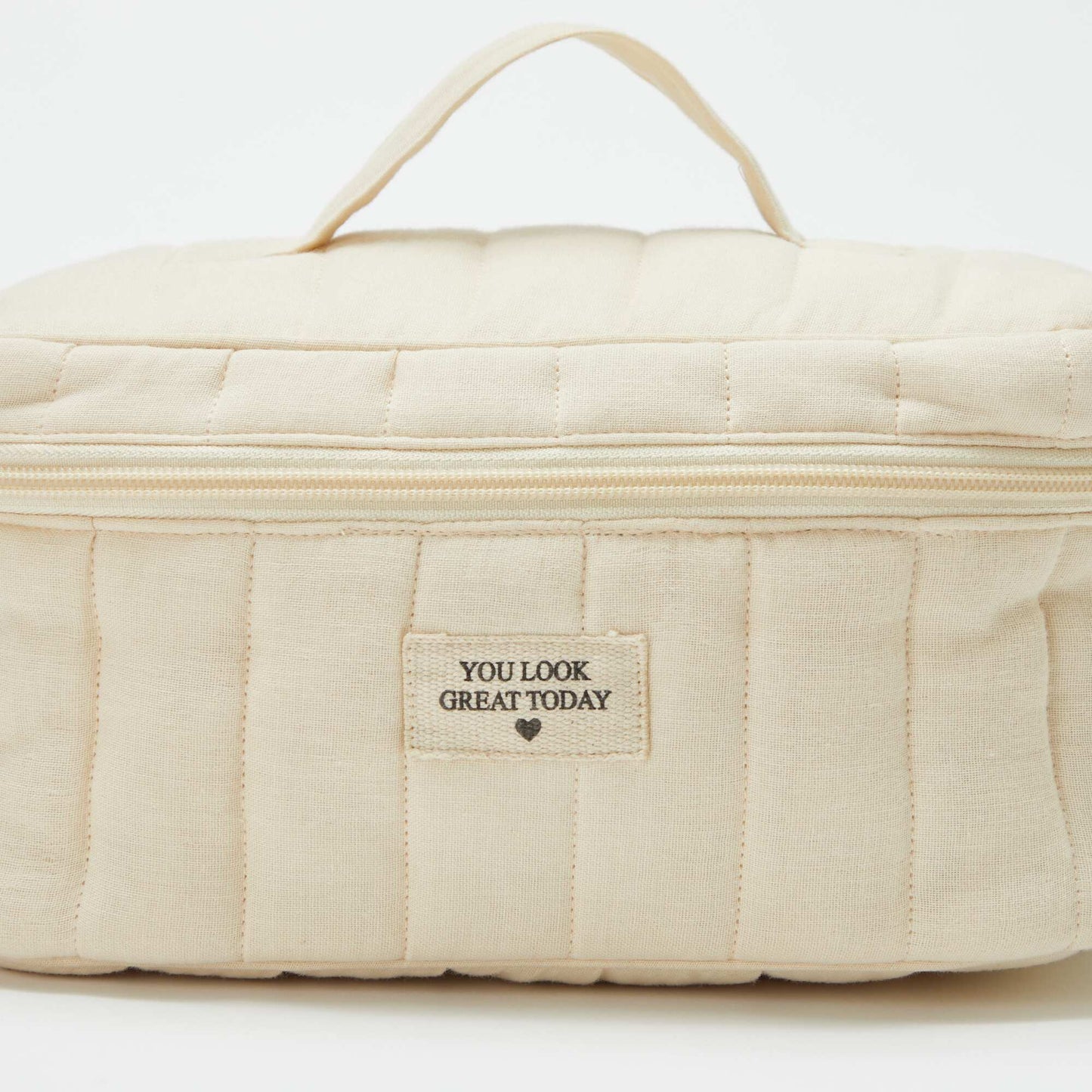 Vanity en gaze de coton Beige