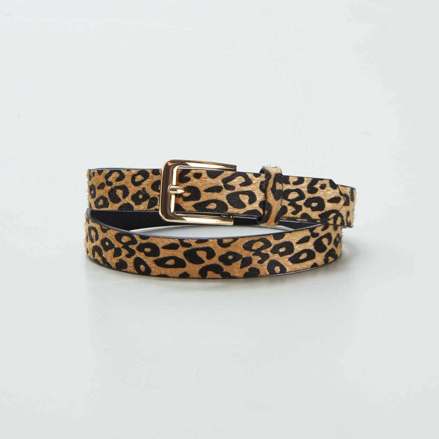 Ceinture fine imprimé léopard léopard