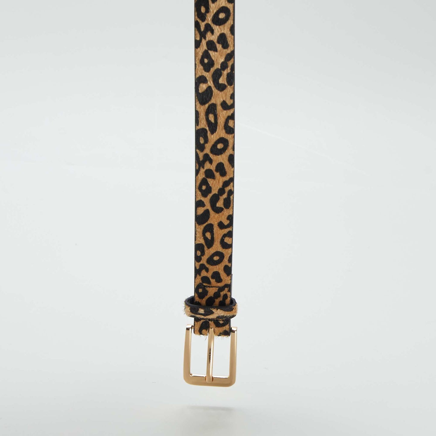 Ceinture fine imprimé léopard léopard