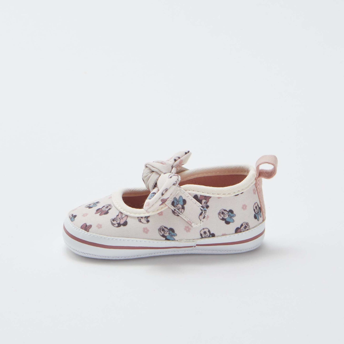 Chaussons 'Minnie' à scratch ROSE