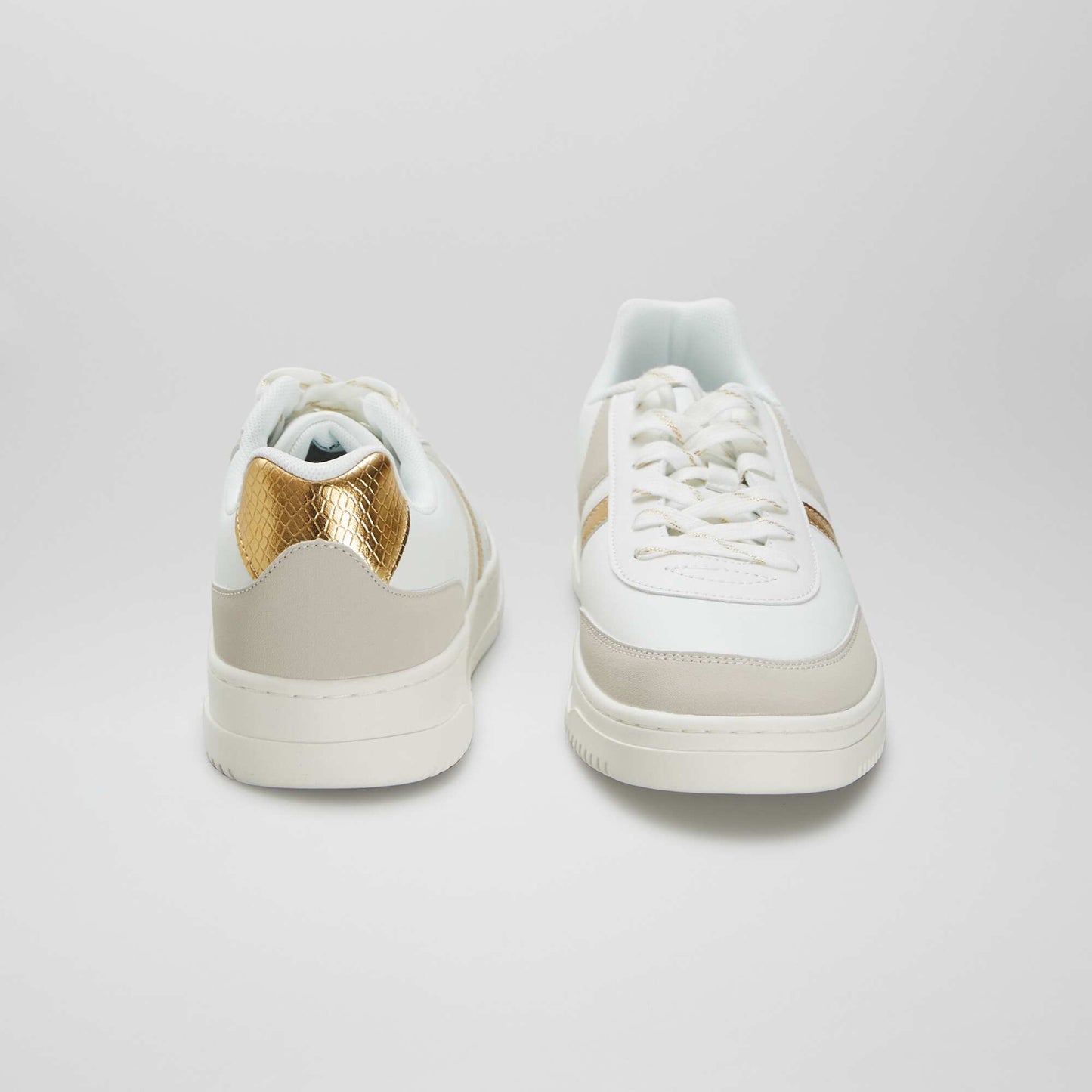 Basket basses en simili BLANC