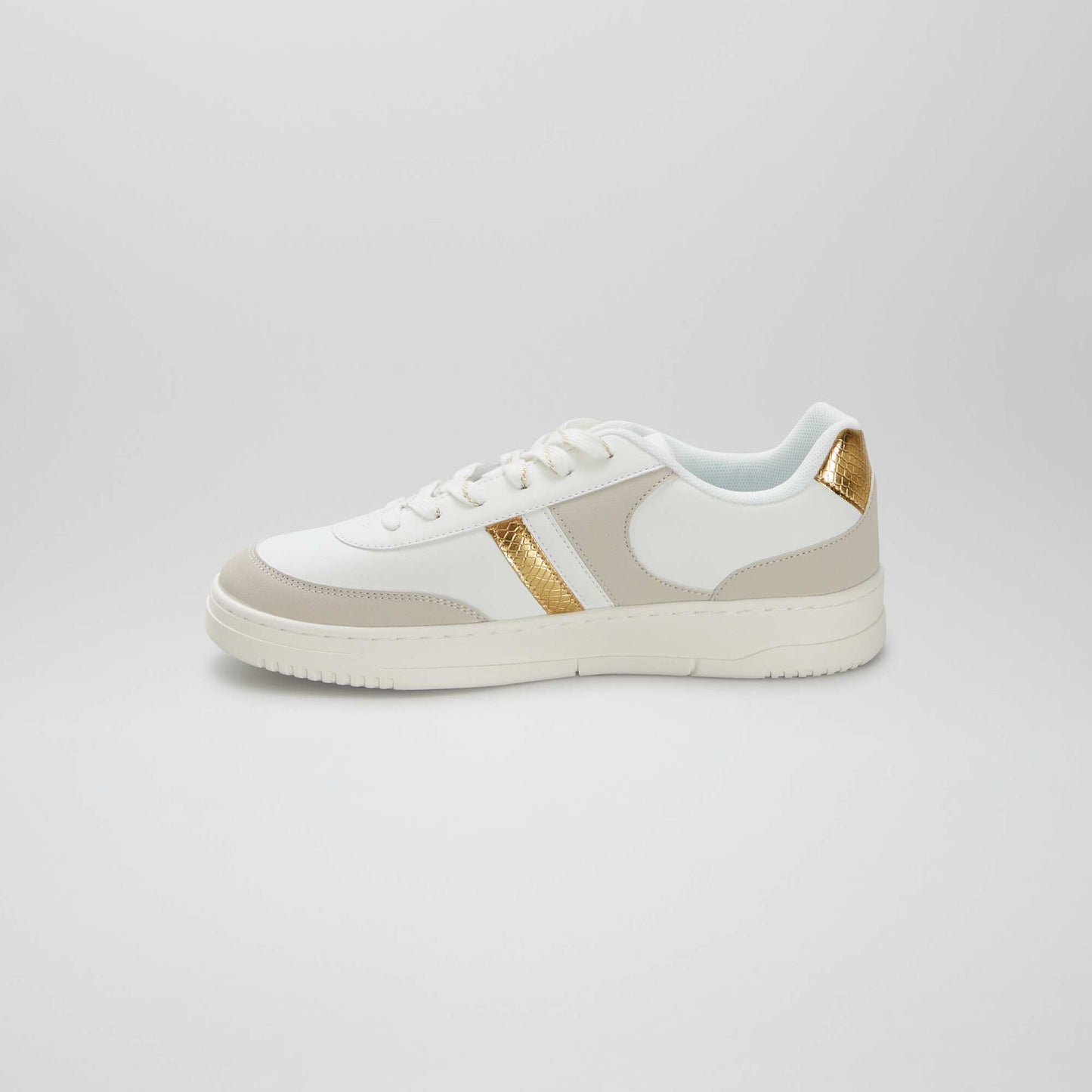 Basket basses en simili BLANC
