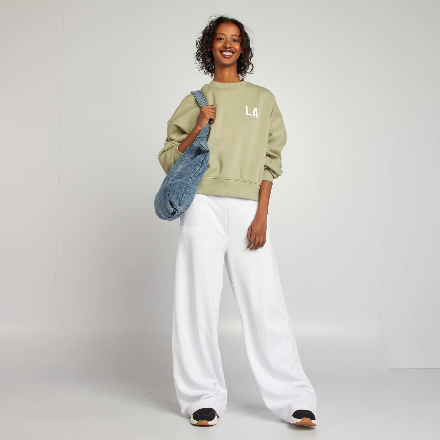 Sweat en molleton col rond VERT