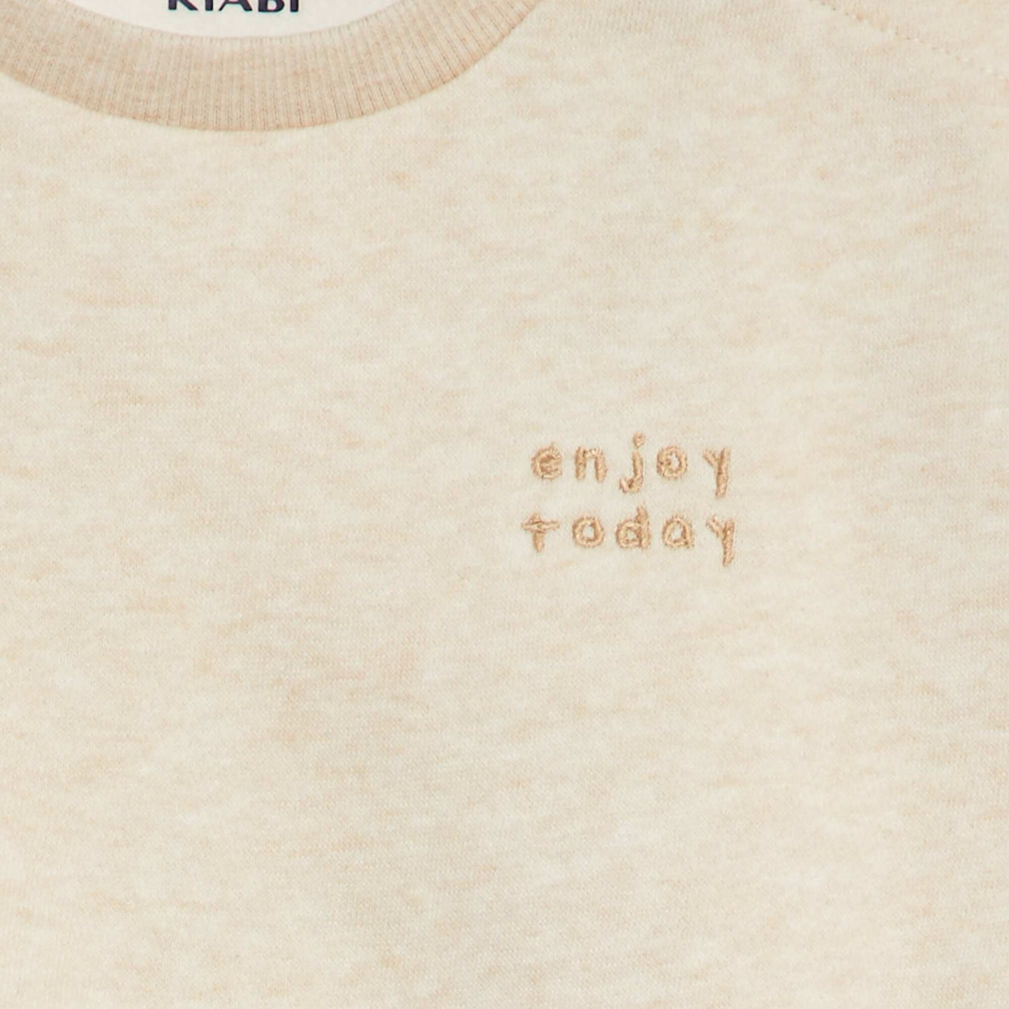 Sweat en molleton uni BEIGE