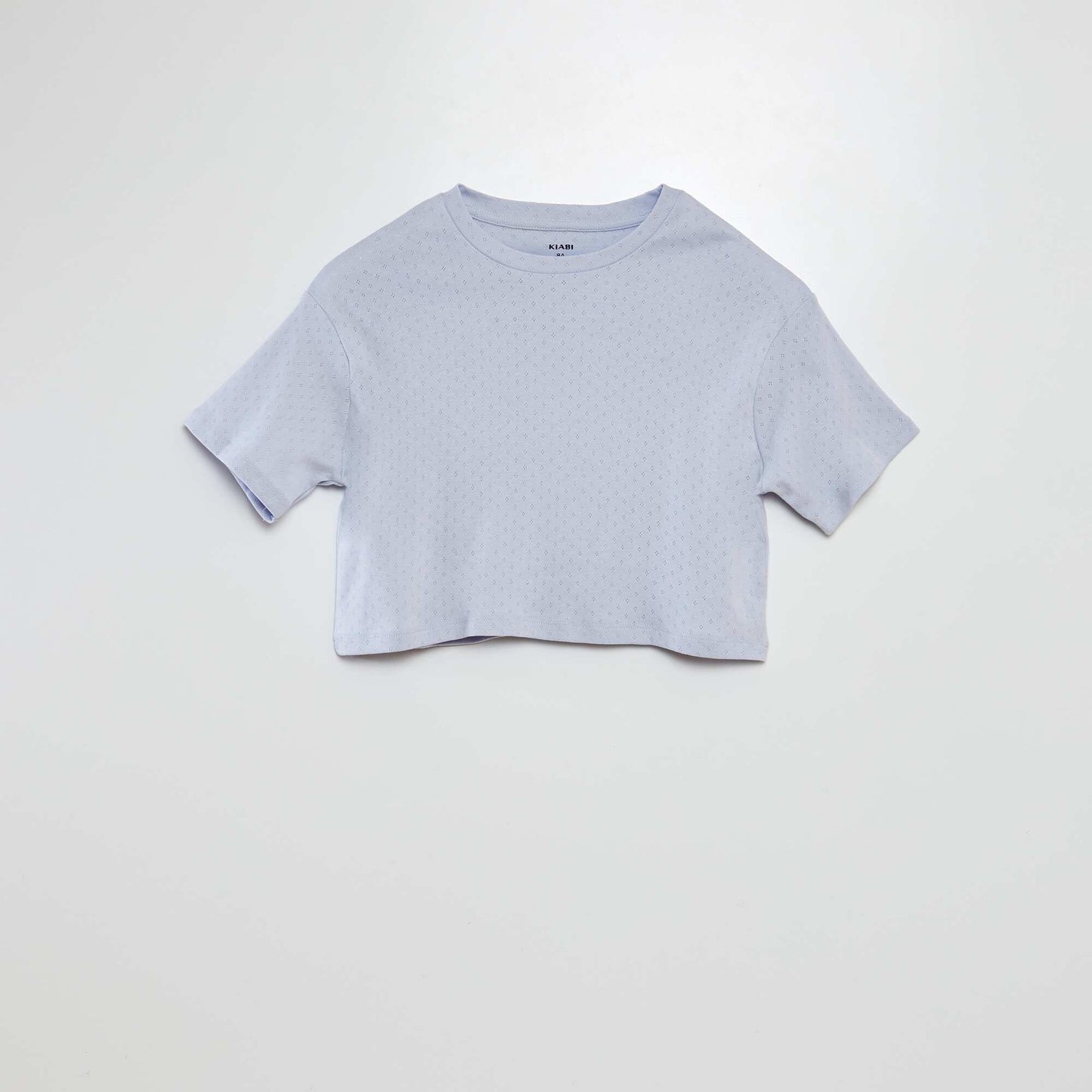 Pyjama long t-shirt + pantlon en pointlelle BLEU
