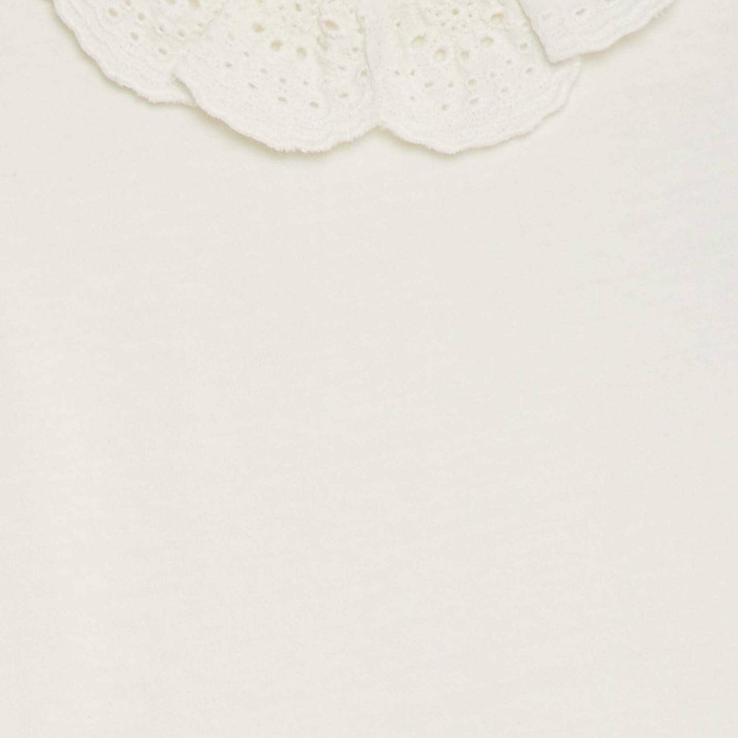 Body avec colerette en broderies anglaises BLANC