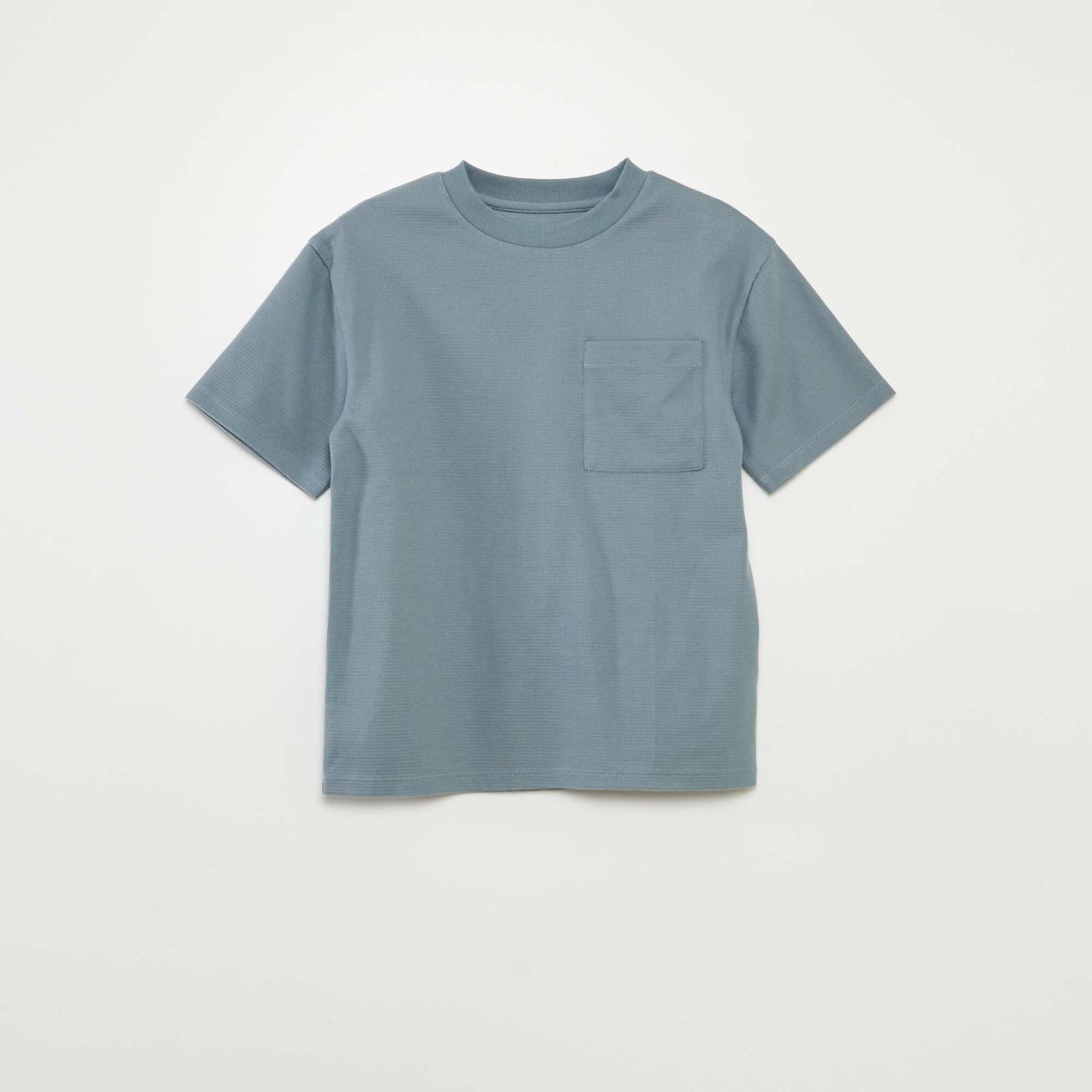 Ensemble pyjama court matière gaufrée - 2 pièces BLEU