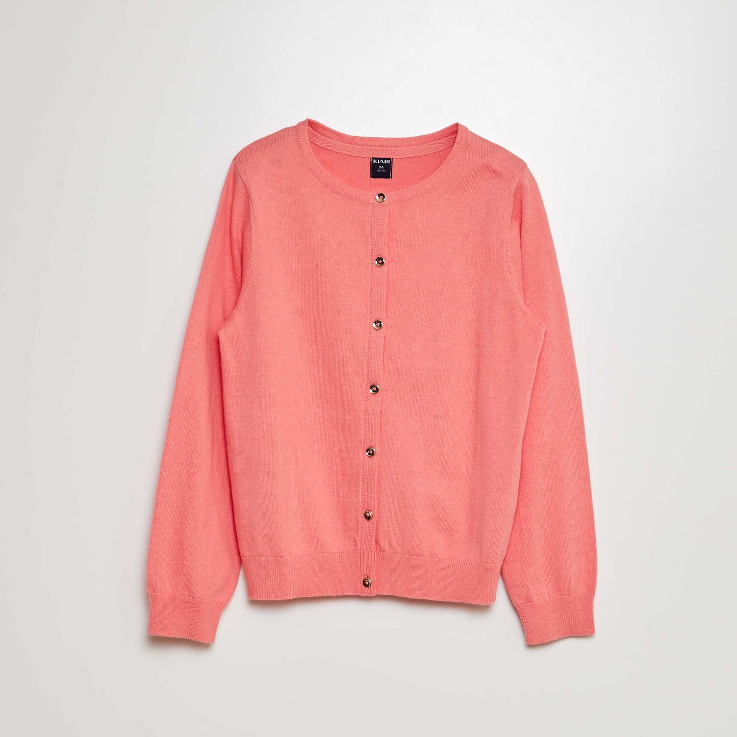 Gilet en maille unie Rose