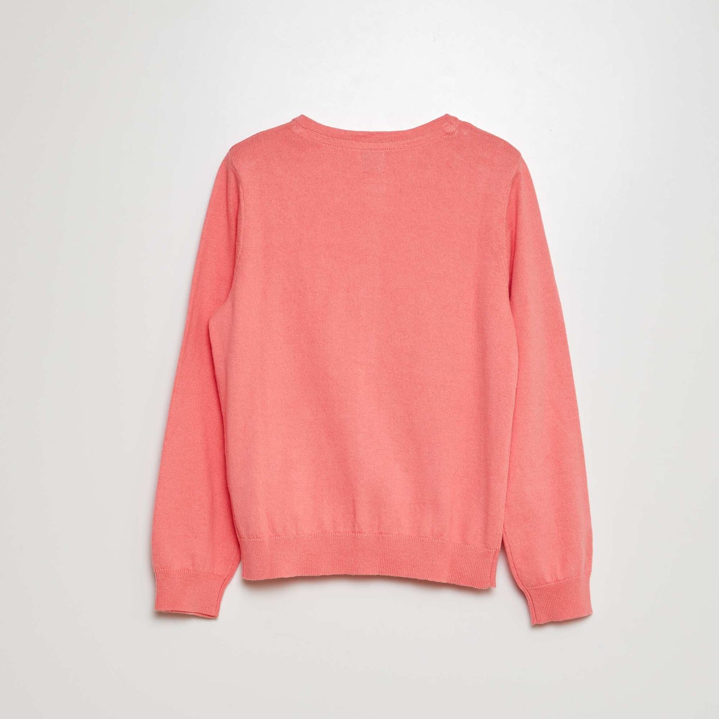Gilet en maille unie Rose