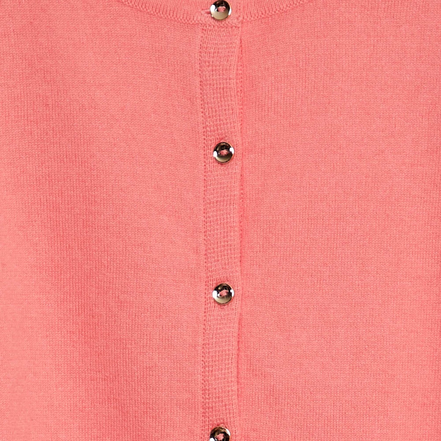 Gilet en maille unie Rose