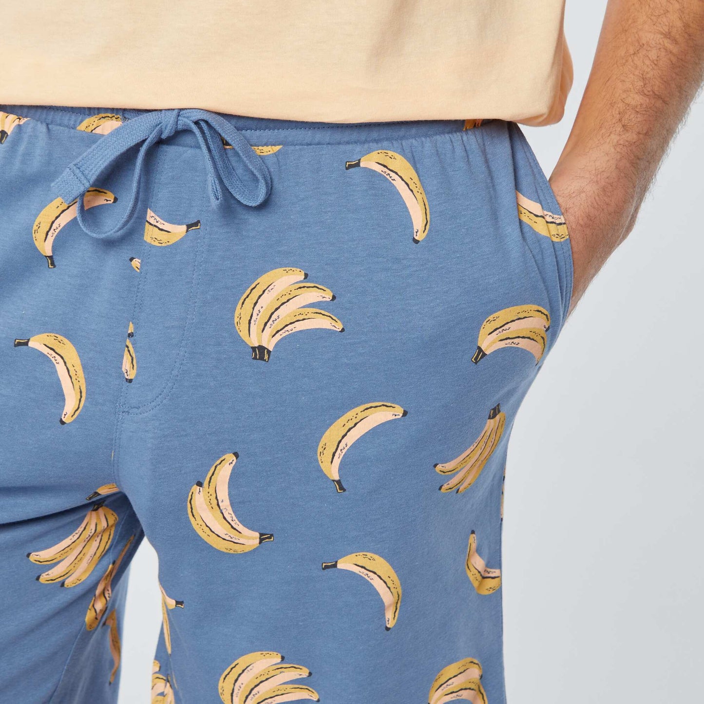 Pyjama court - 2 pièces ORANGE/BLEU