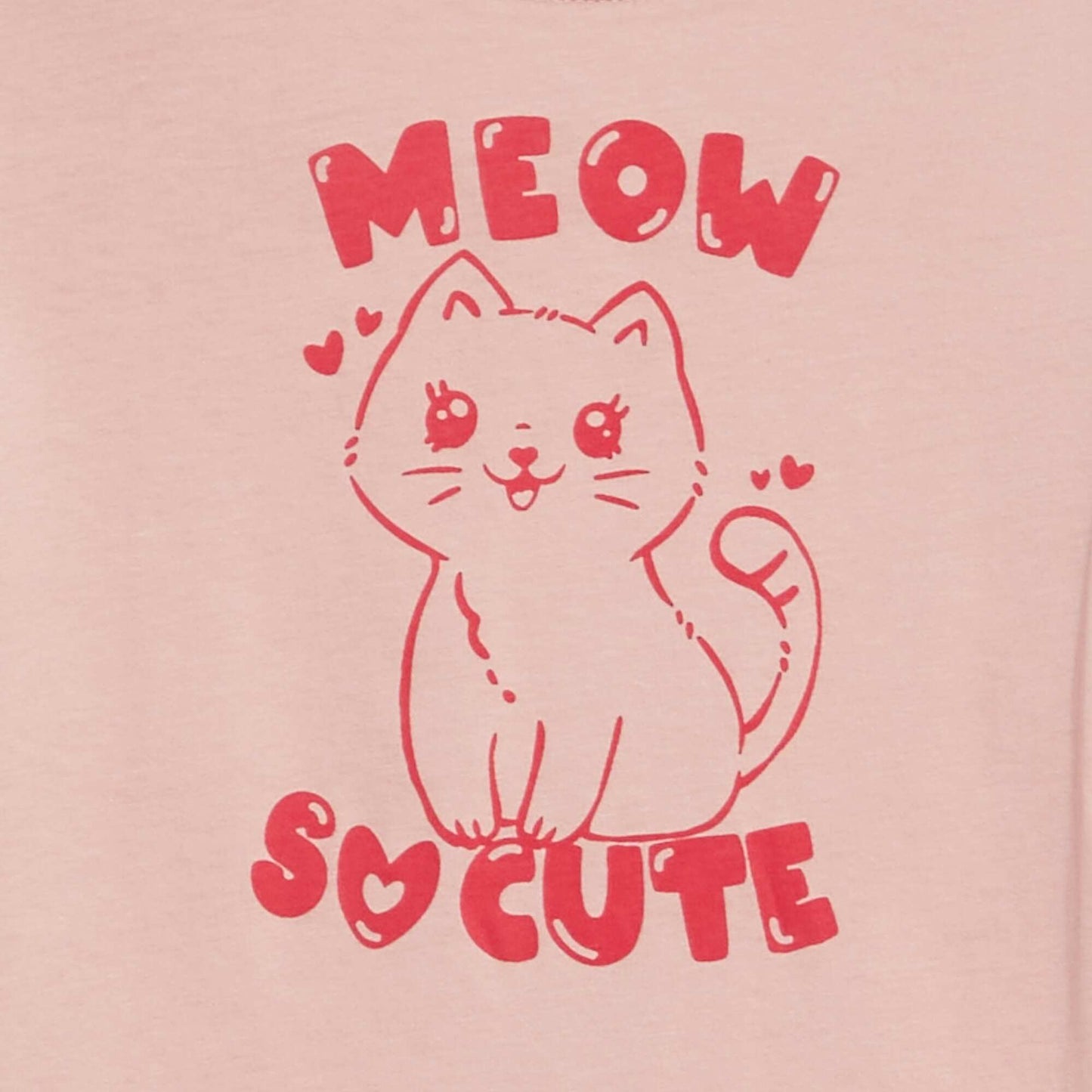 T-shirt en maille jersey imprimé ROSE