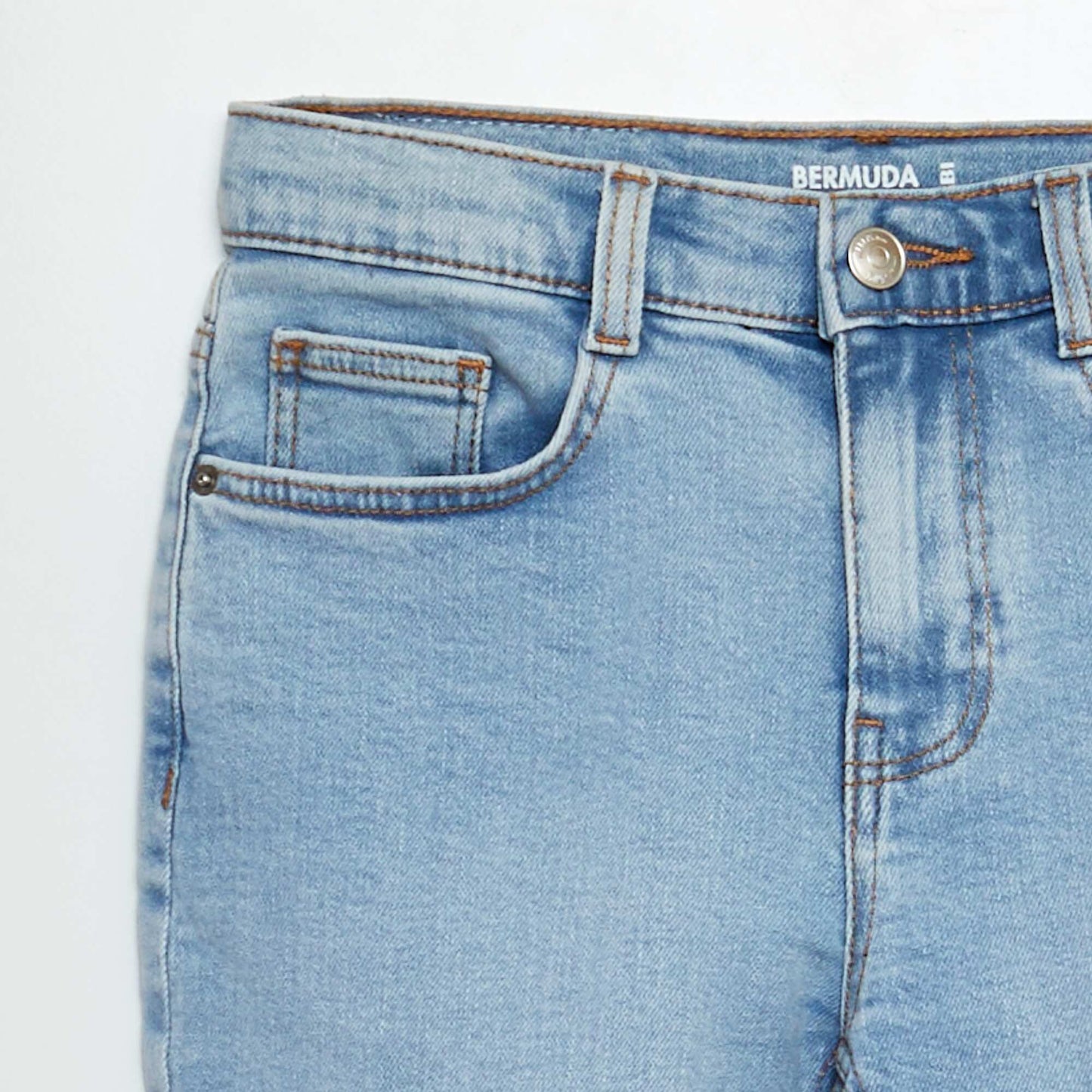 Bermuda en jean Bleu
