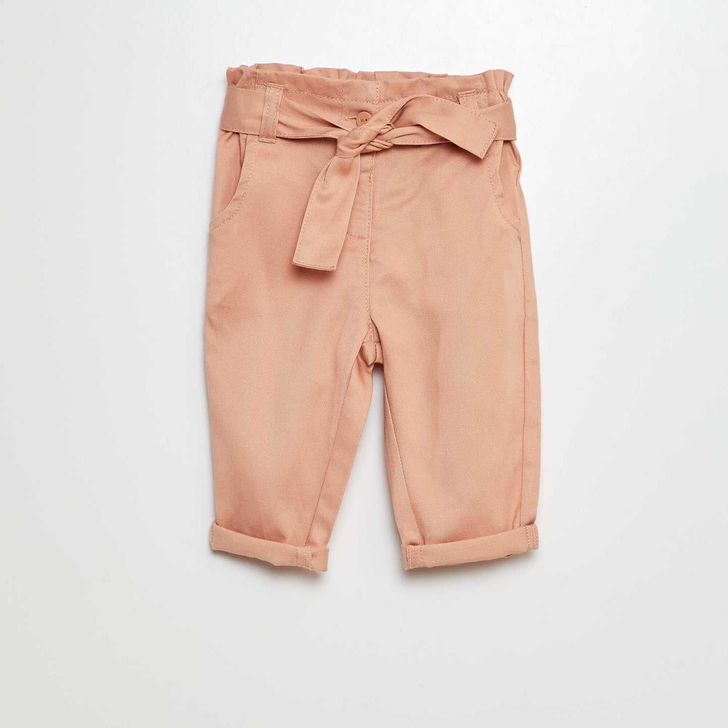 Pantalon paperbag avec taille ajustable ROSE