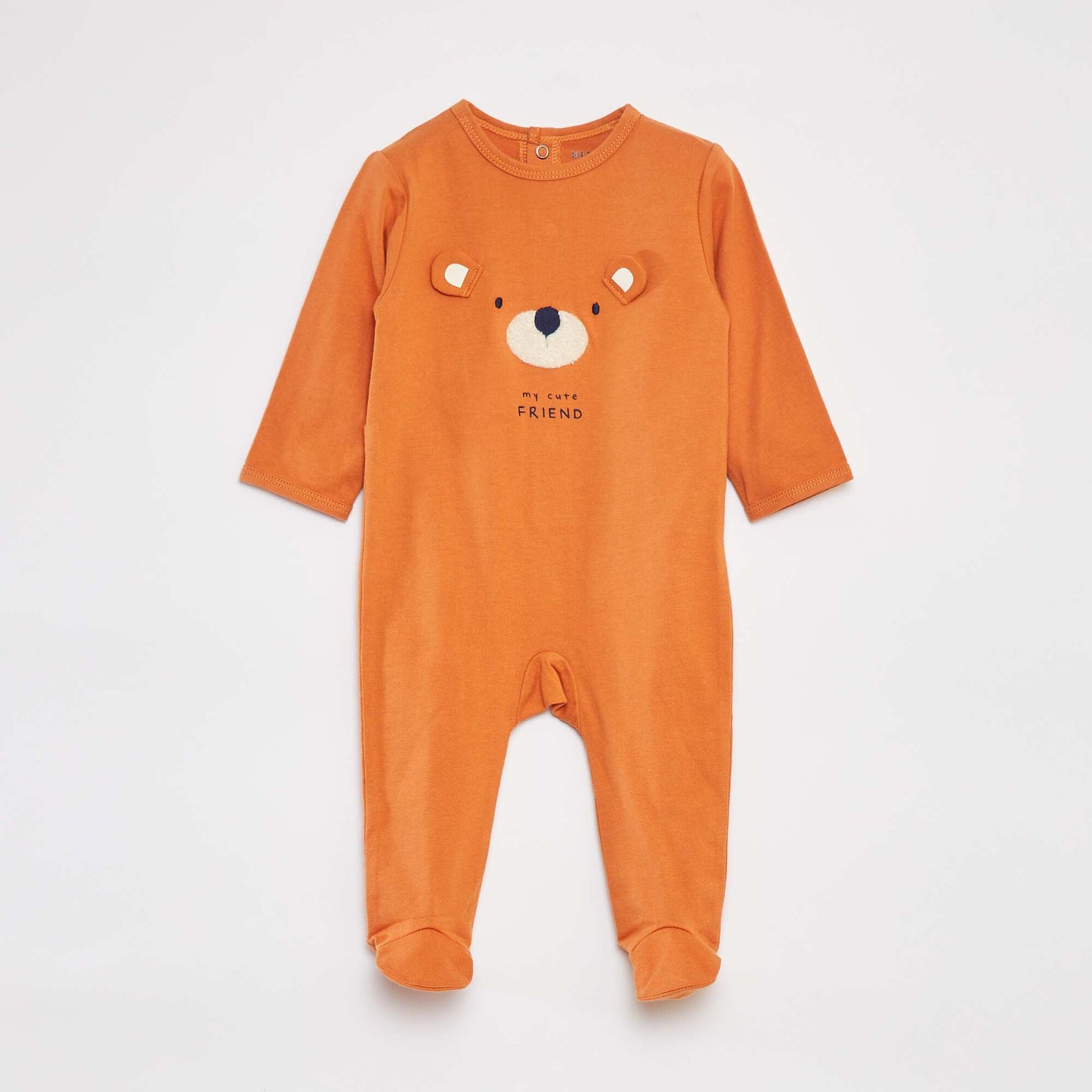 Pyjama dors bien avec pieds à motifs ORANGE