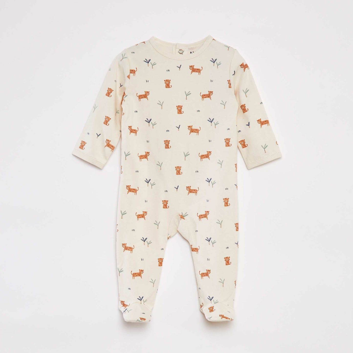 Pyjama dors bien avec pieds à motifs BLANC