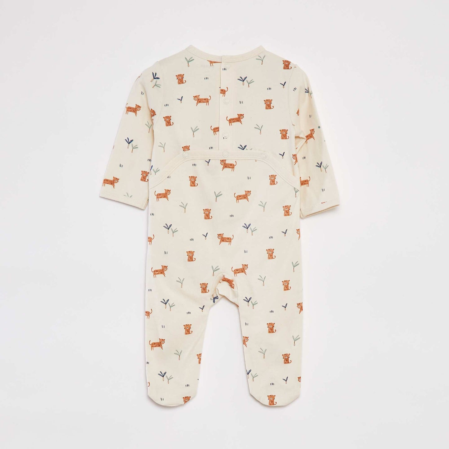 Pyjama dors bien avec pieds à motifs BLANC