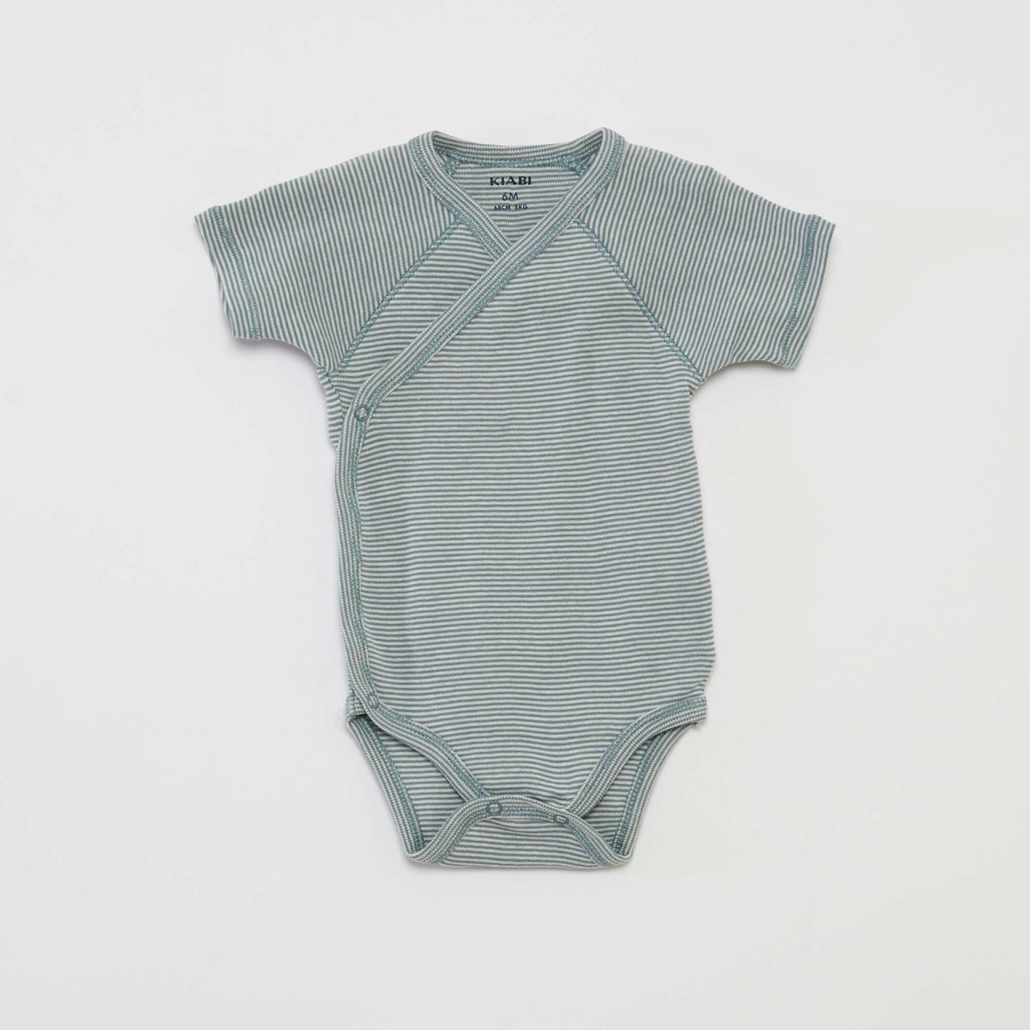 Lot de 3 bodies avec col croisé BLEU