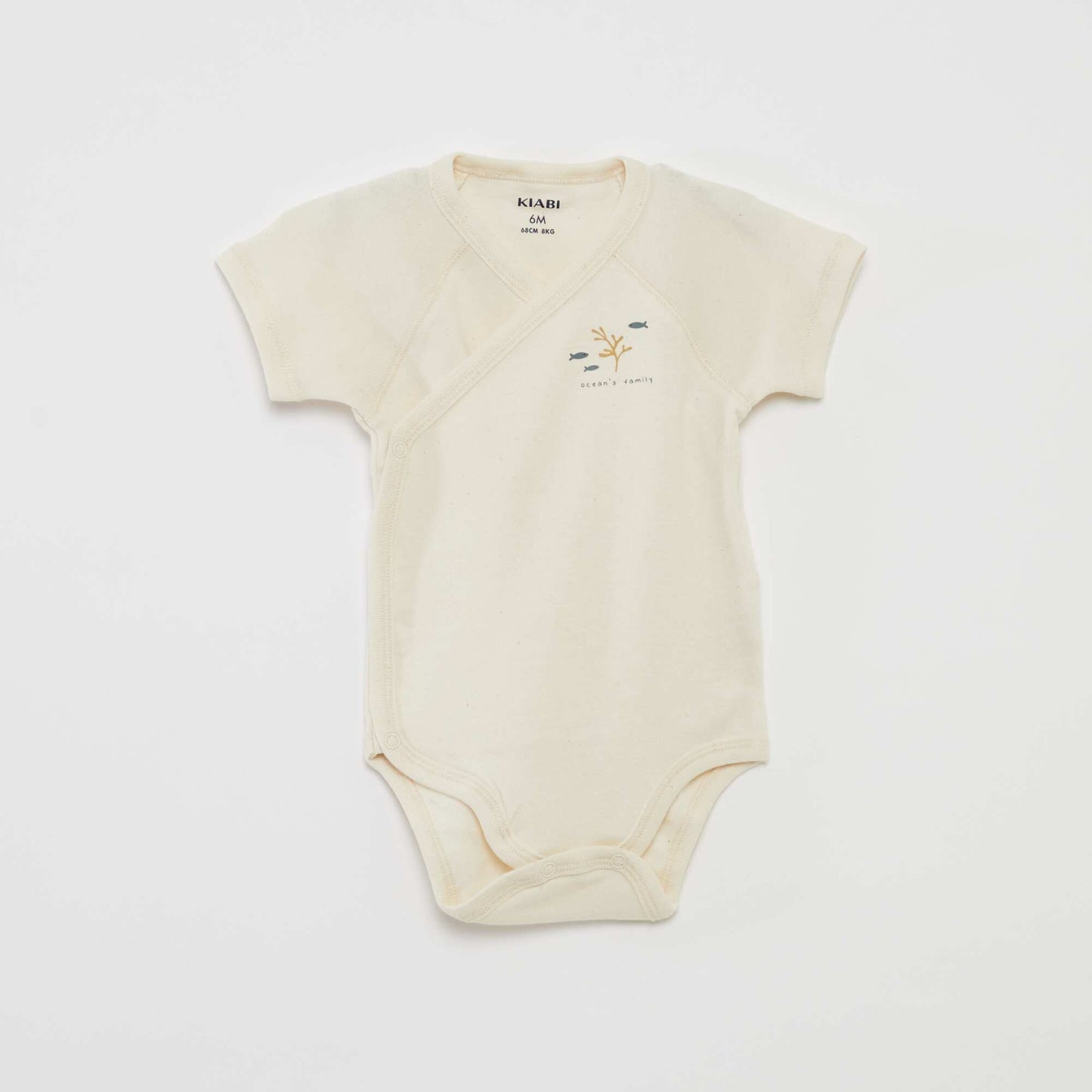 Lot de 3 bodies avec col croisé BLEU
