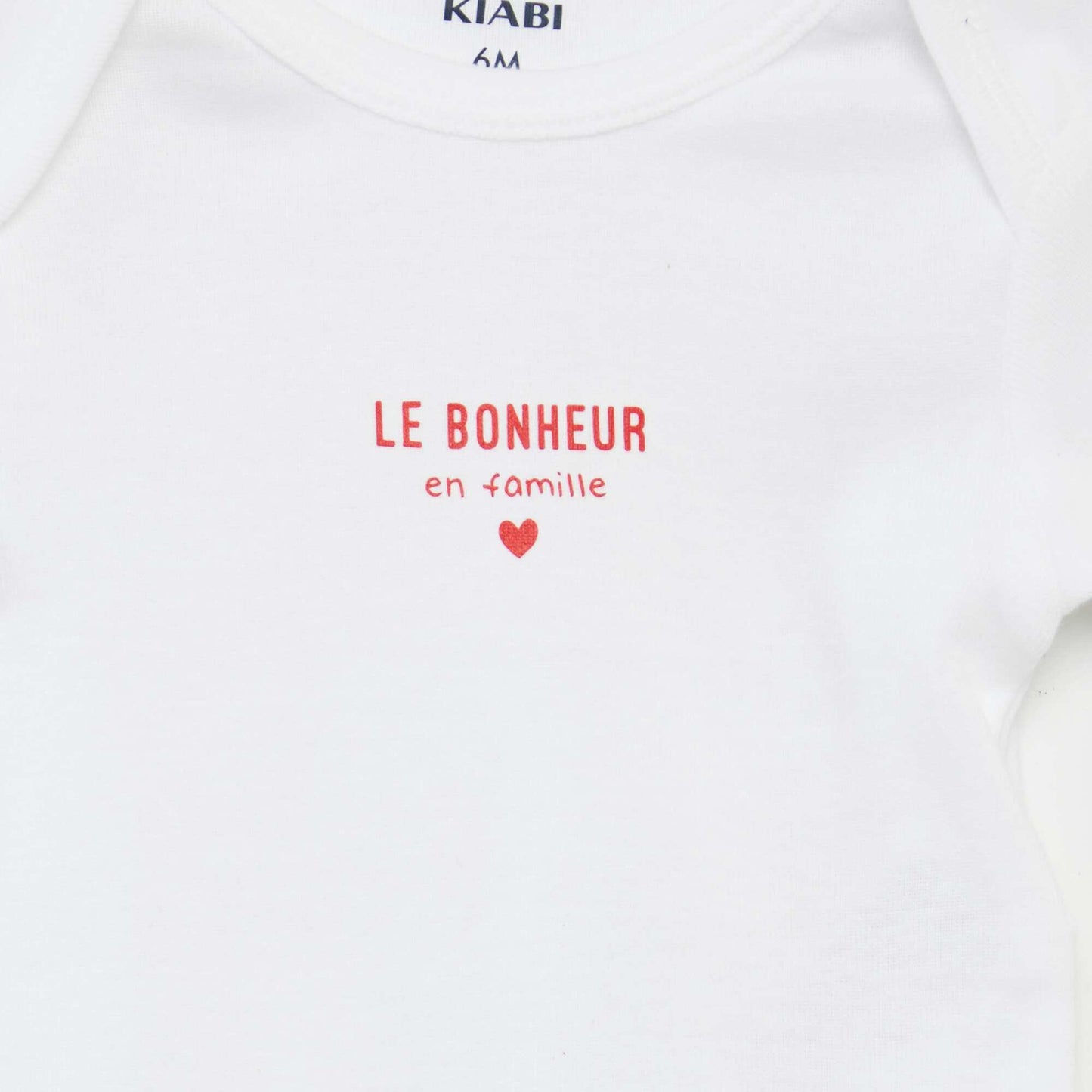 Bodies imprimés en coton - lot de 3 BLANC/MARINE
