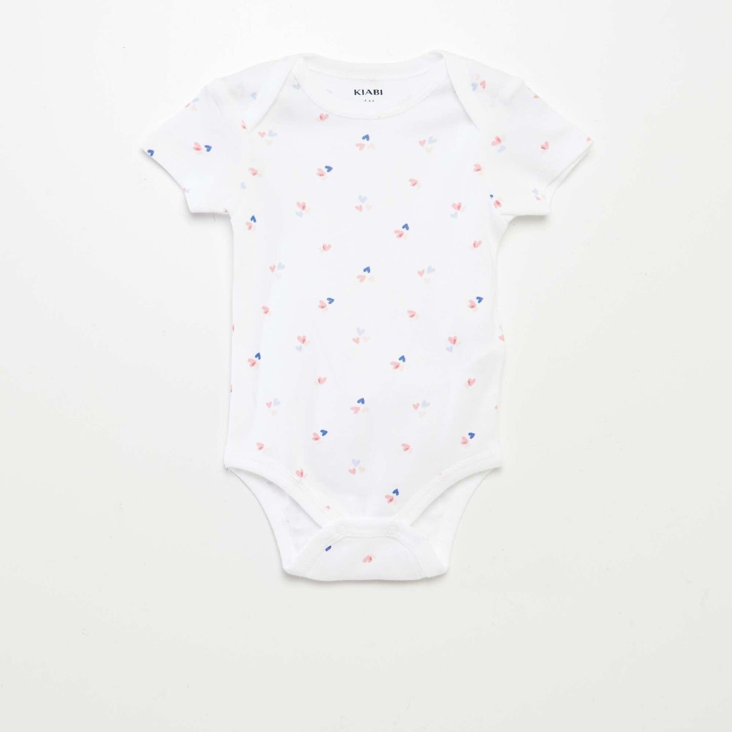 Bodies imprimés en coton - lot de 3 BLANC/ROSE