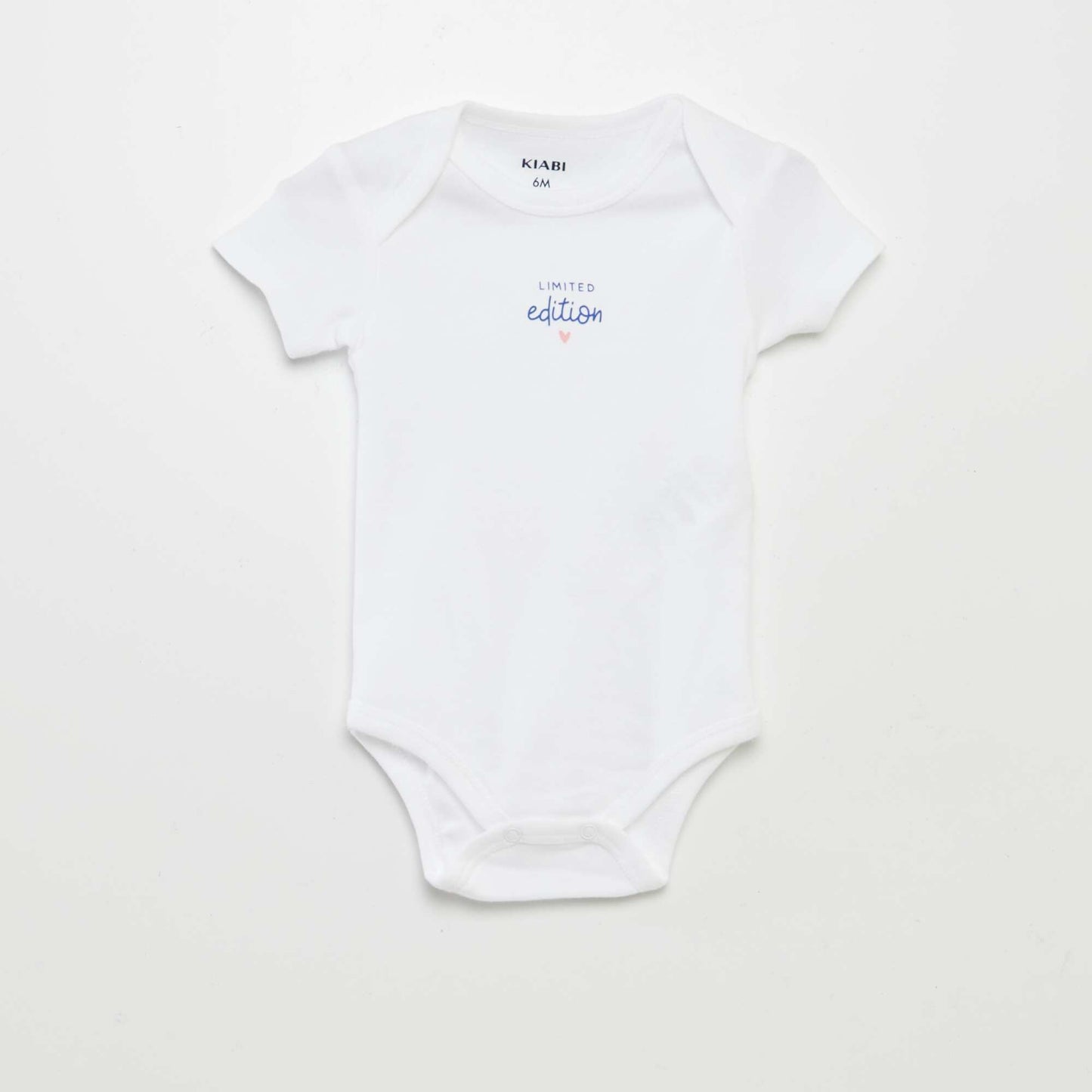 Bodies imprimés en coton - lot de 3 BLANC/ROSE