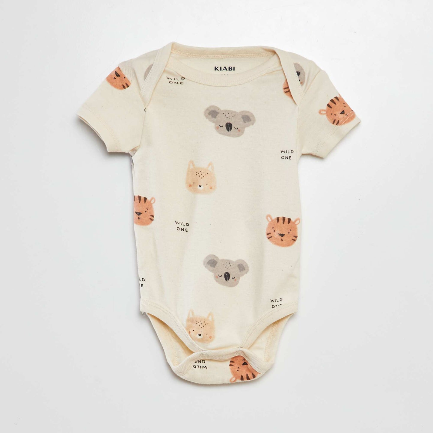 Bodies imprimés en coton - lot de 3 BLANC