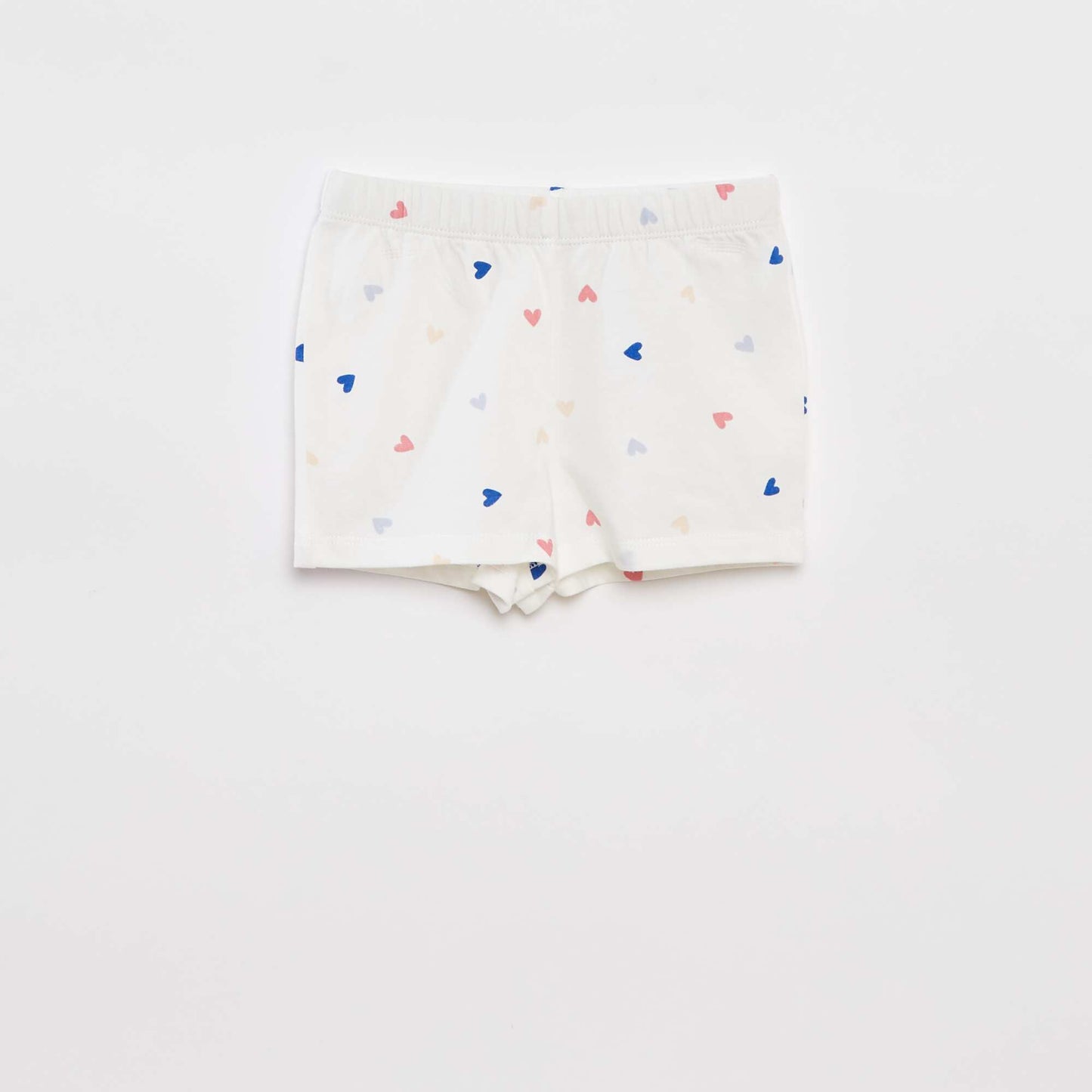 Pyjama court t-shirt + short - 2 pièces BLANC