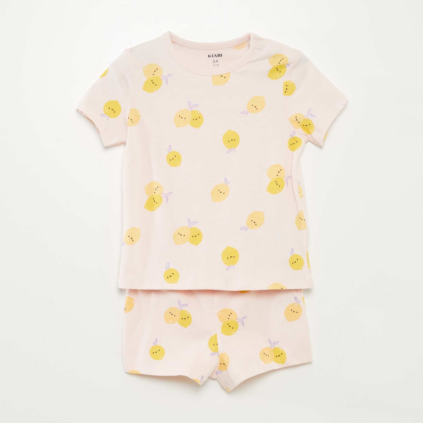 Pyjama court t-shirt + short - 2 pièces ROSE