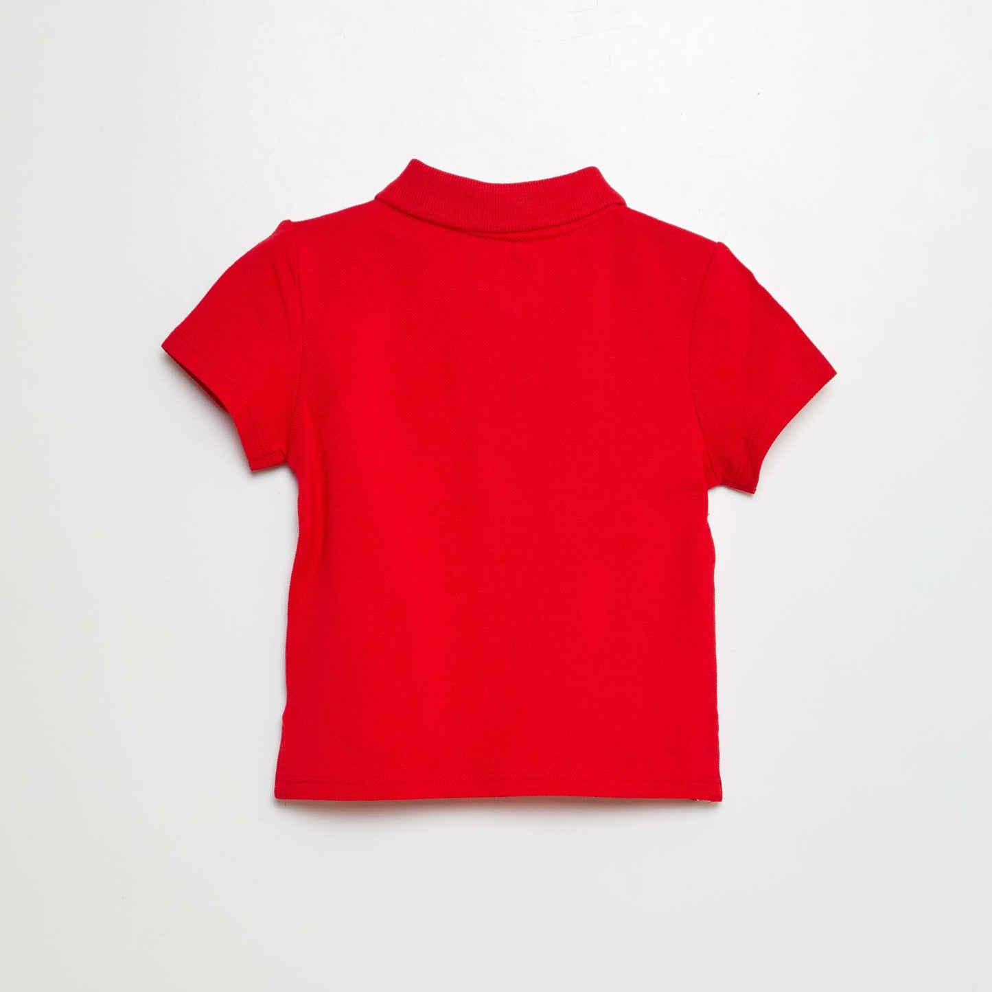 Polo en coton piqué ROUGE